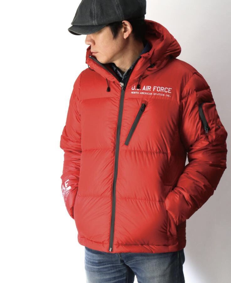 Avirex AVIREX U.S Air Force USAF Hooded Down Puffer Jacket Men's Size US L / EU 52-54 / 3 - 5 Thumbnail