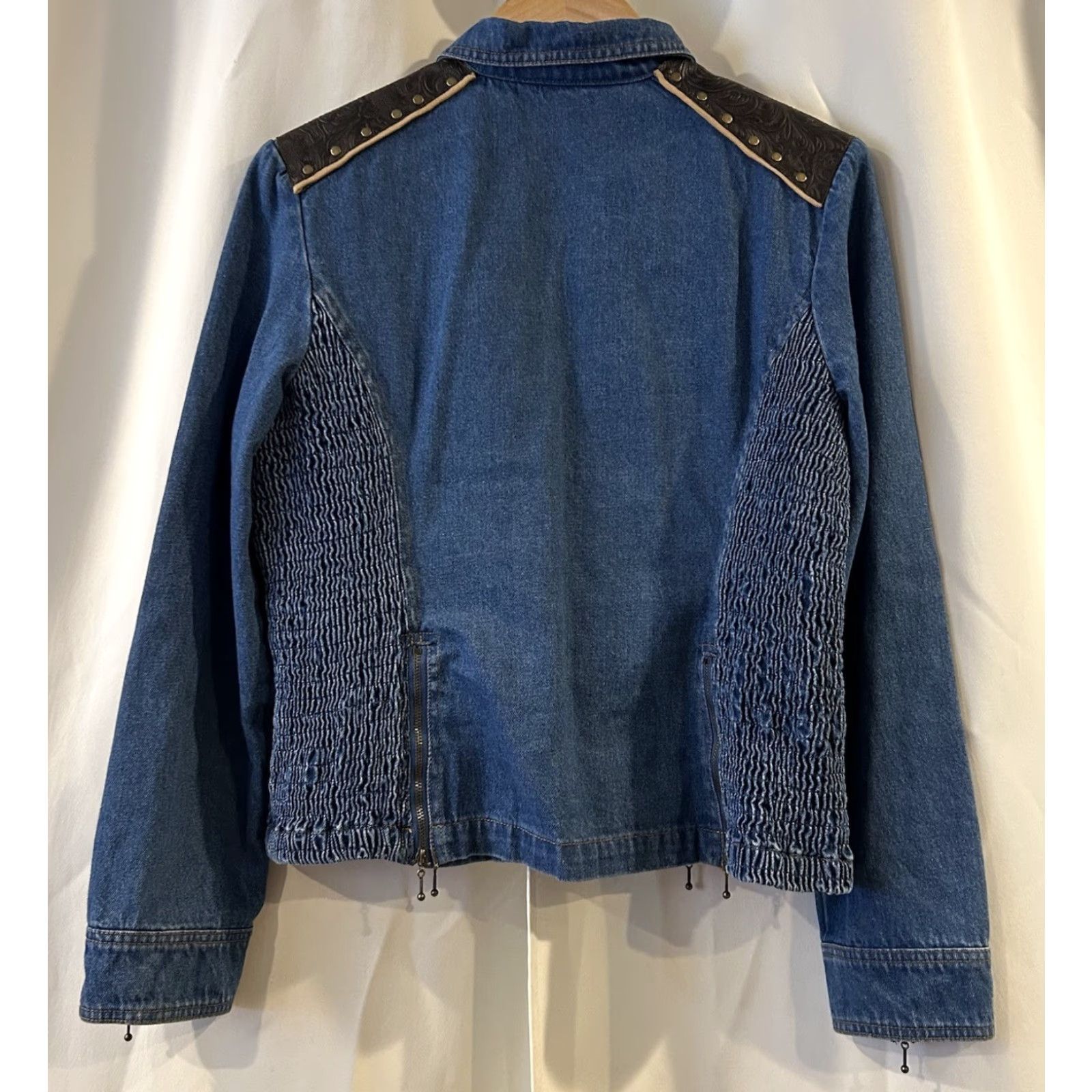 Vintage VINTAGE Nancy Bolen City Girl Western Denim Set Jacket Size 10 Blue Size US 10 / IT 40 - 6 Thumbnail