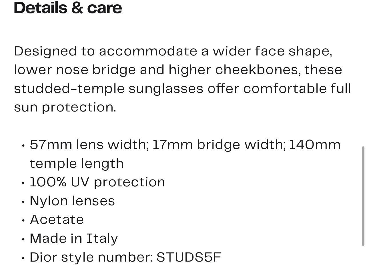 Dior Lady Dior stud 57 sunglasses Havana made In Italy Size ONE SIZE - 19 Thumbnail