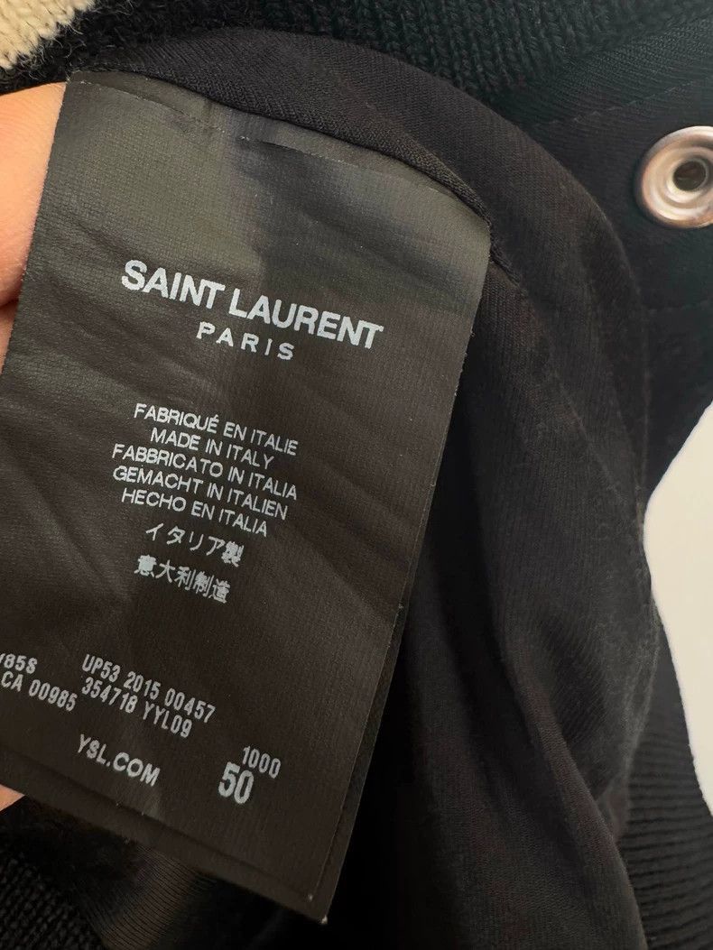 Saint Laurent Paris Saint Laurent Black Baseball Jacket-2506 Size L / US 10 / IT 46 - 3 Thumbnail