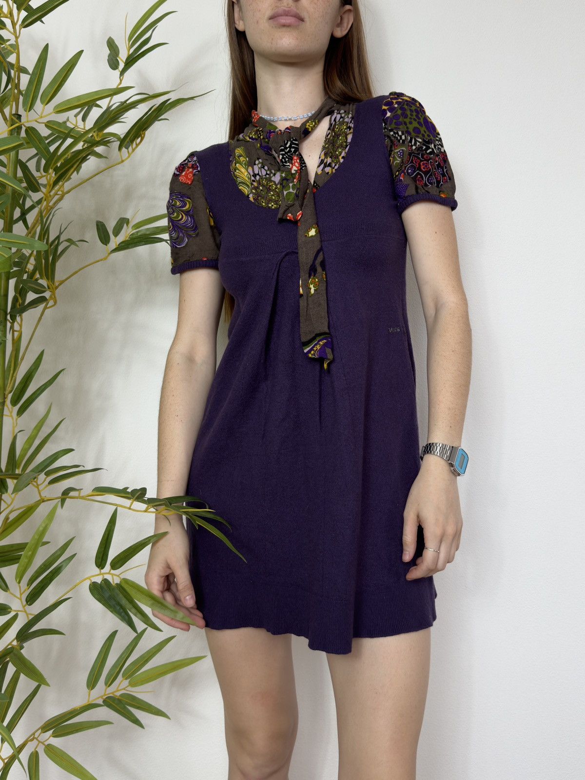 Miss Sixty VINTAGE MISS SIXTY 2000s WOOL DRESS Size M / US 6-8 / IT 42-44 - 2 Thumbnail
