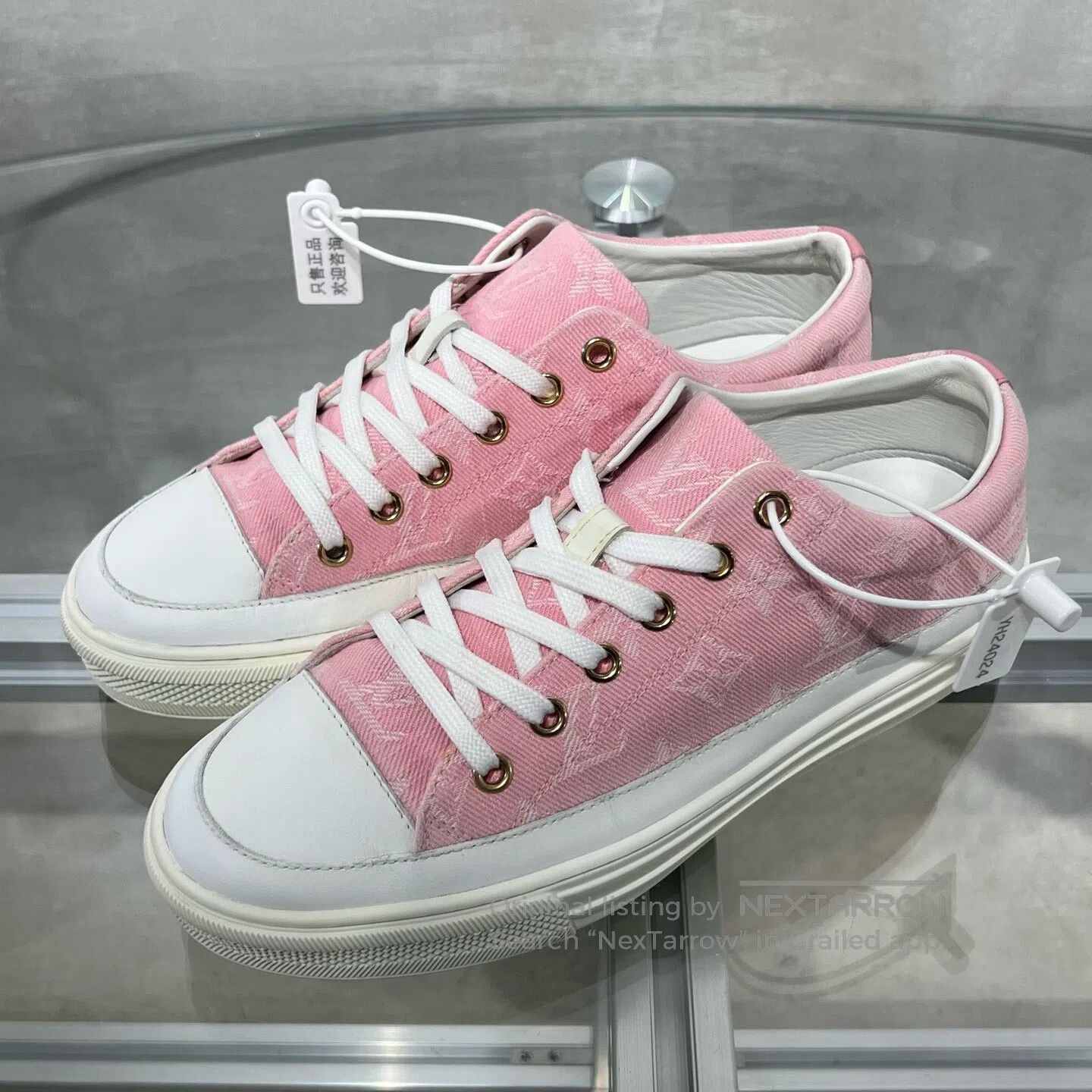 Louis Vuitton Louis Vuitton Man Yi Canvas Shoes Pink Size US 5.5 / IT 35.5 - 1 Thumbnail