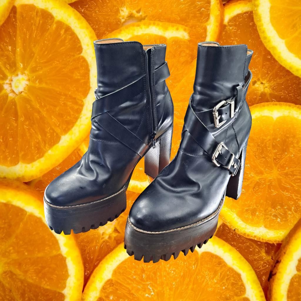 Other Ibiza Lest High Heeled Boots with Buckles Size 8 Size US 8 / IT 38 - 2 Thumbnail