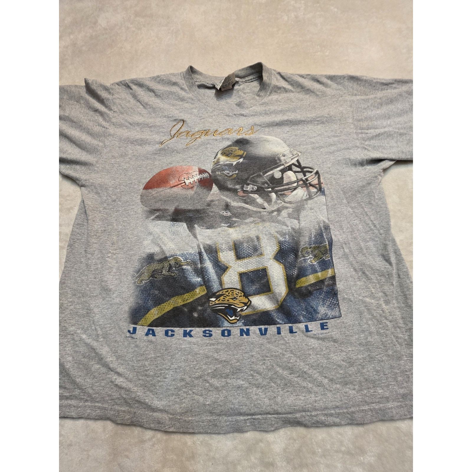 Lee Jacksonville Jaguars Lee Sport Vintage 1997 Grey Men's xl Size US XL / EU 56 / 4 - 1 Thumbnail
