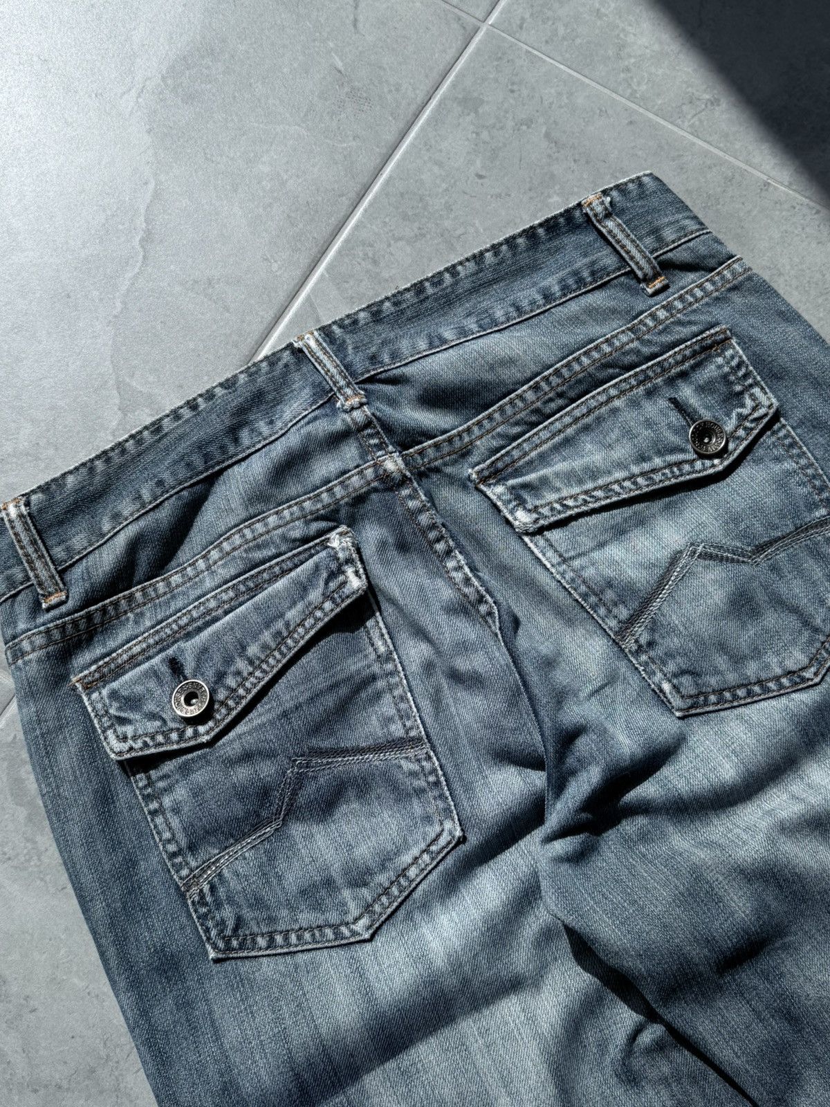 Hedi Slimane Vintage Hedi Slimane Style Washed Distressed Denim Jeans Size US 32 / EU 48 - 9 Thumbnail