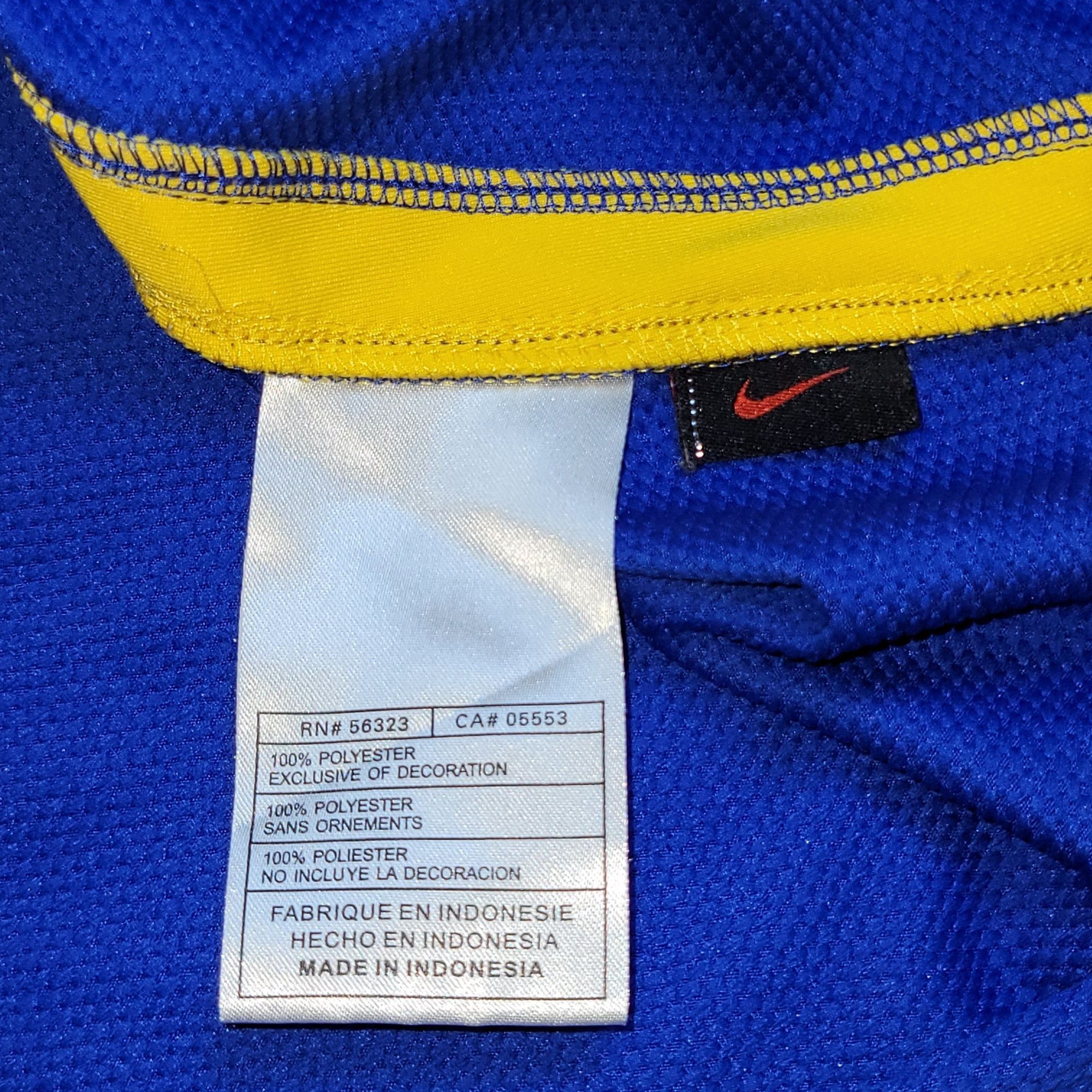 Nike Ronaldinho Brazil 2008 Away Soccer Jersey Shirt M SKU# 25895 Size US M / EU 48-50 / 2 - 6 Thumbnail