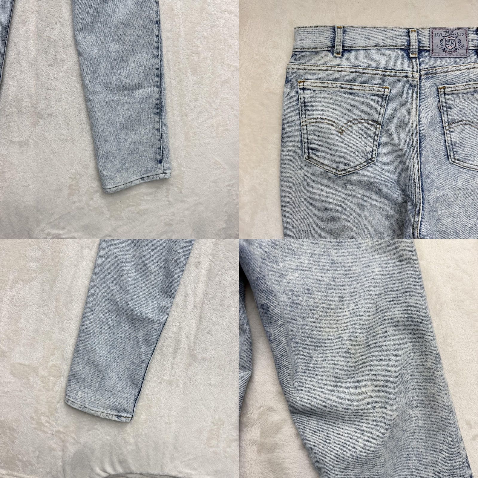 Levi's VINTAGE Levi's Silver Medal Jeans Mens 32x32 Blue Acid Wash Straight Leg Denim Size US 31 - 9 Thumbnail