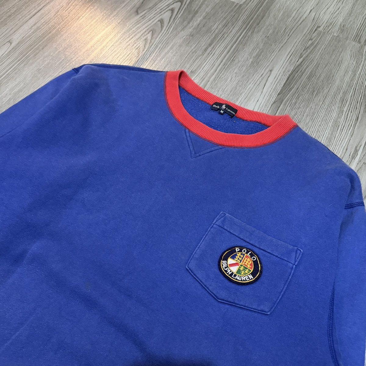 Polo Ralph Lauren Polo Ralph Lauren Cookie Blue Sweatshirt Size US M / EU 48-50 / 2 - 2 Thumbnail