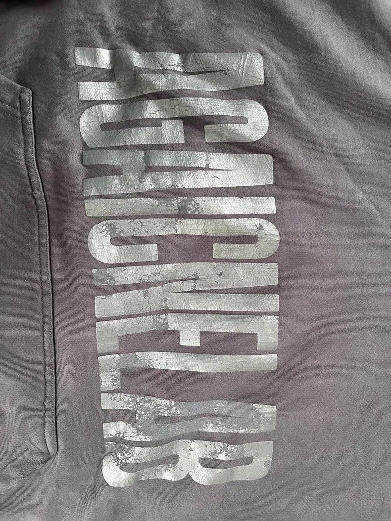 Balenciaga Balenciaga Cracked Print Destroyed Hoodie Tape Hoodie Size US S / EU 44-46 / 1 - 2 Thumbnail
