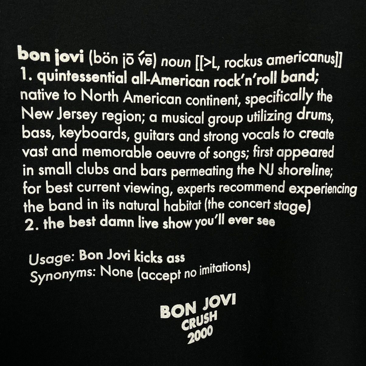Band Tees × Vintage Vintage Bon Jovi Crush tour band tee 2000’s Size US L / EU 52-54 / 3 - 9 Thumbnail