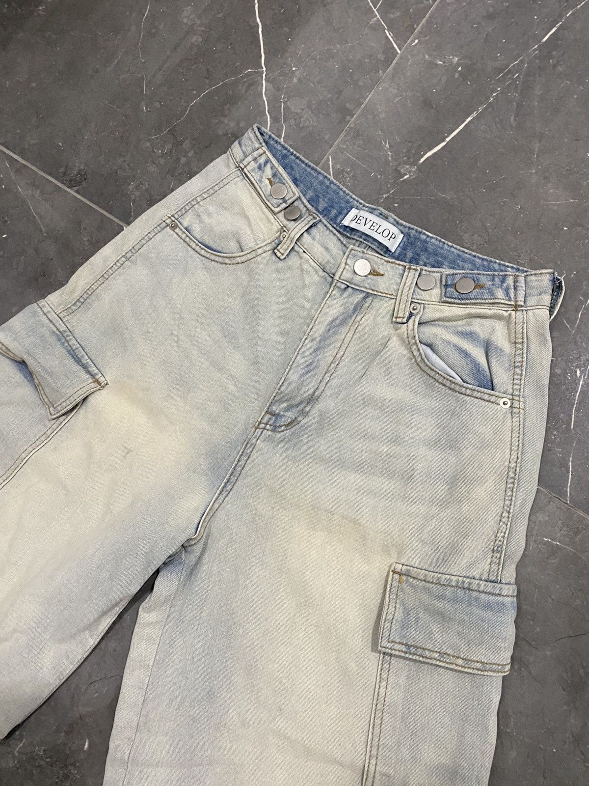 Japanese Brand 💸BINDINGOFFER💸Develop Jorts Cargo Pants Hysteric Beautybeast Size US 29 - 3 Thumbnail