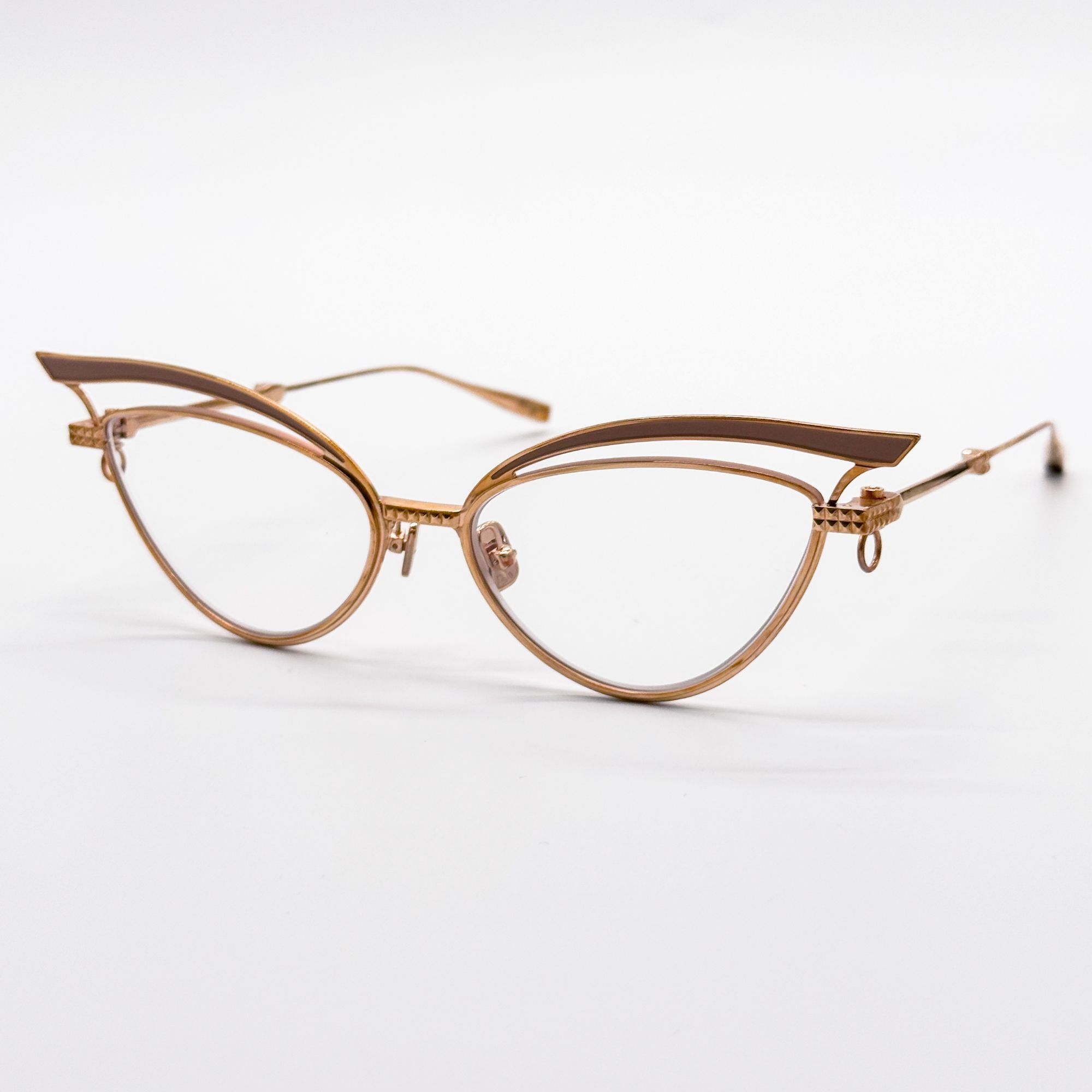 Valentino NEW VALENTINO GLASSLINER VLX-118F EYEGLASSES CAT EYE GOLD E Size ONE SIZE - 1 Thumbnail