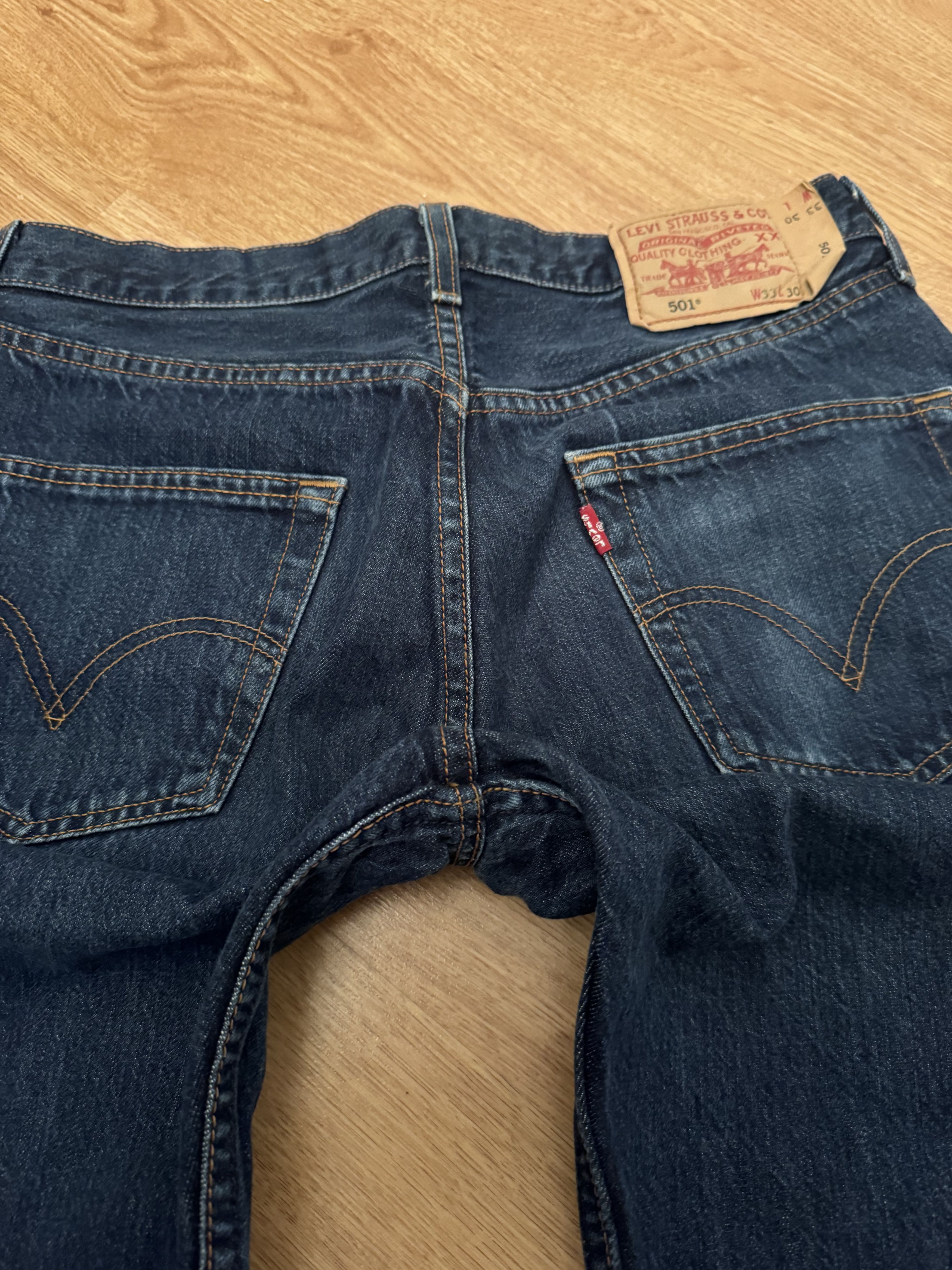 Levi's Vintage 2000s Levis 501 Denim Jeans Size 33x30 Size US 33 - 5 Thumbnail