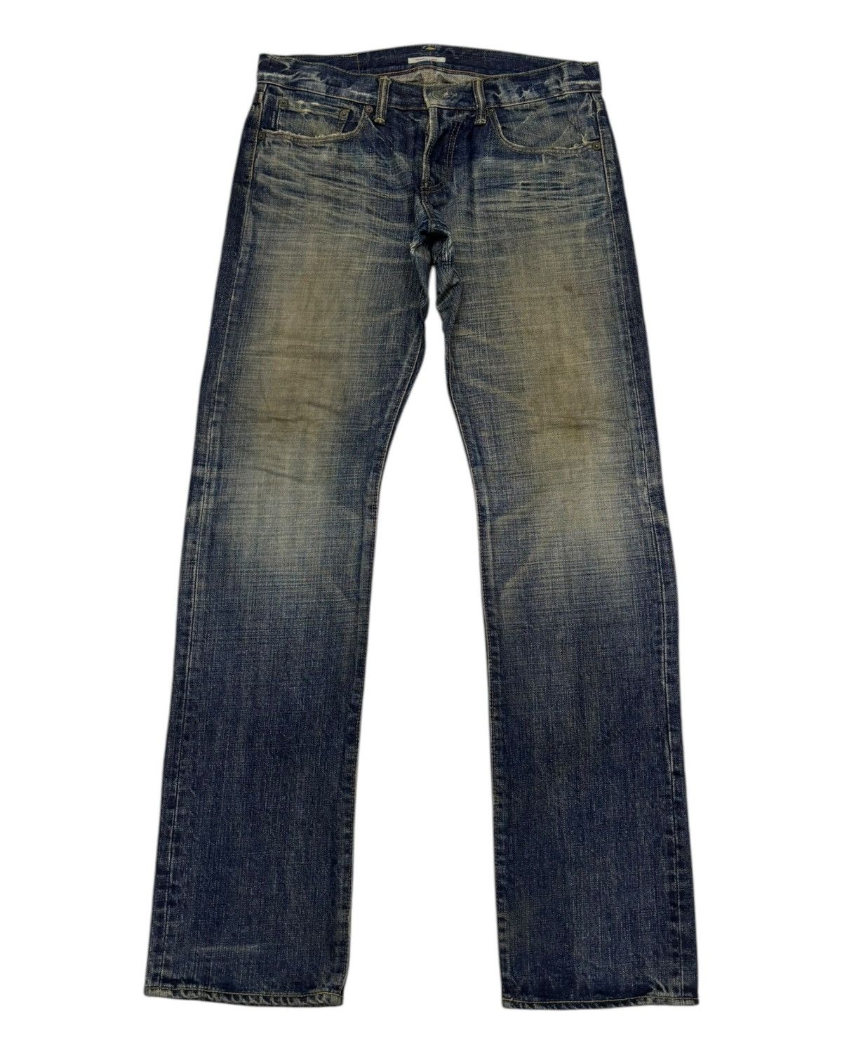 Eternal 🔥ETERNAL MADE IN JAPAN MUD DISTRESSED DENIM JEANS Size US 32 / EU 48 - 7 Thumbnail