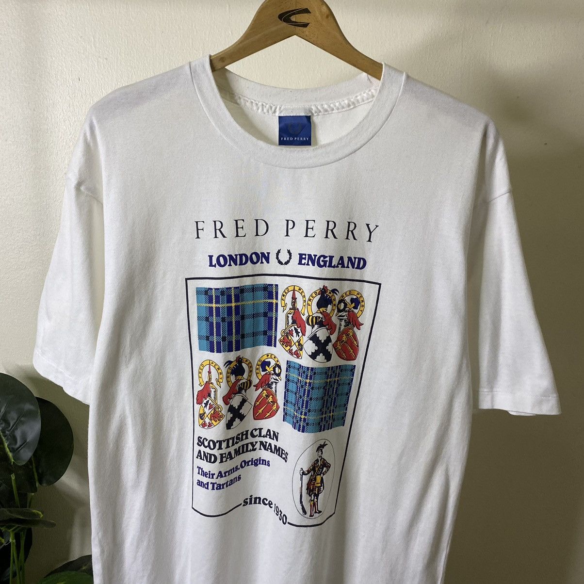 Fred Perry Vintage 1990s Fred Perry London England Tee Size US L / EU 52-54 / 3 - 2 Thumbnail