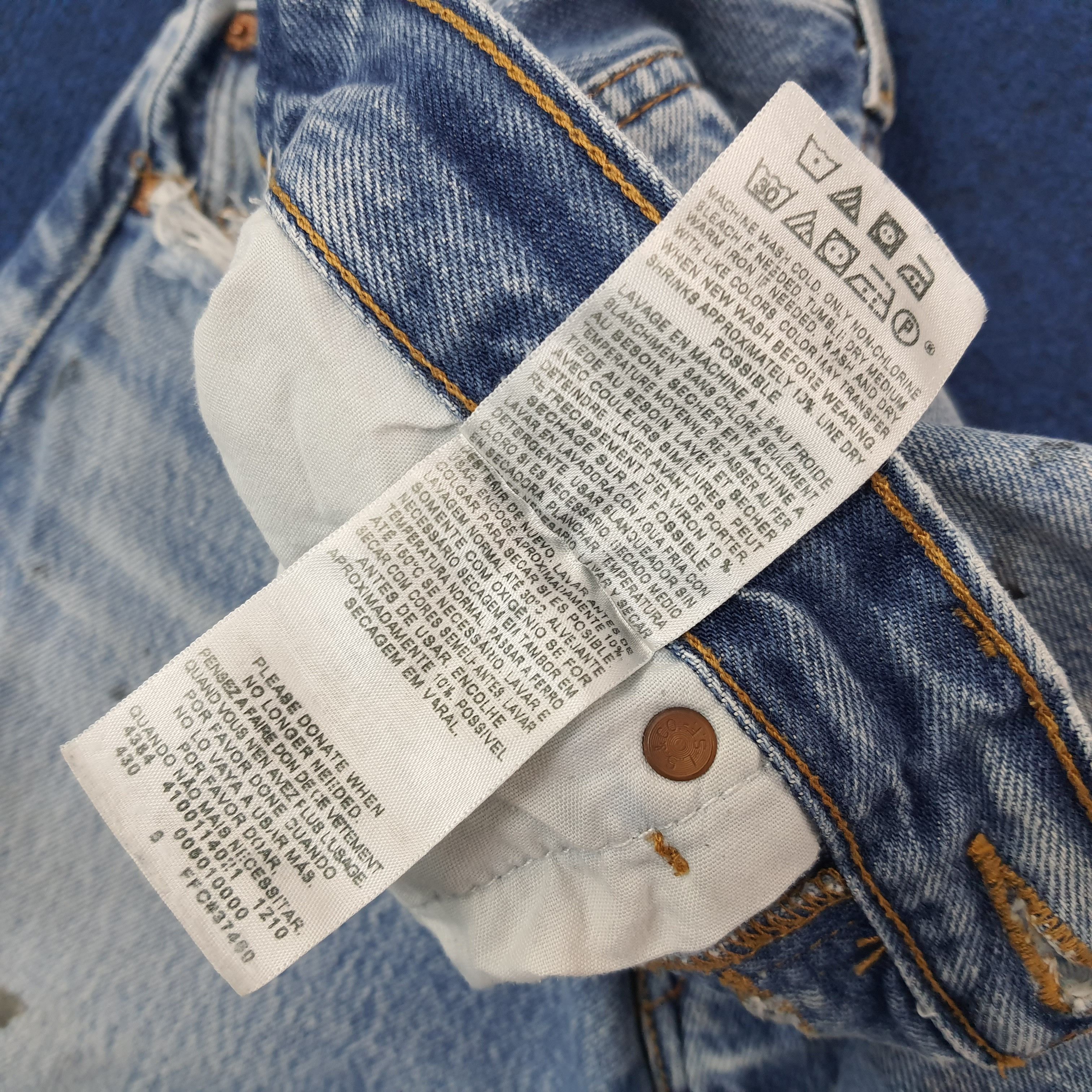 Levi's Vintage Levi's 501 Distressed with Paint Jeans C252N10 Size US 28 / EU 44 - 8 Thumbnail
