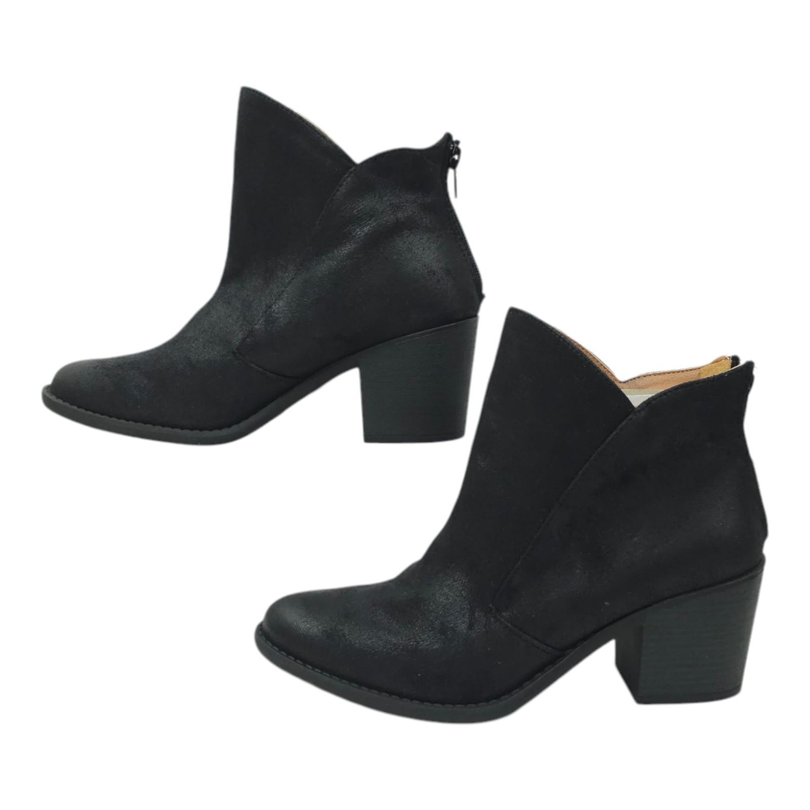 Other Qupid Ankle Boot Women Size 9 Chunky Block Heel Faux Suede Size US 9 / IT 39 - 1 Thumbnail