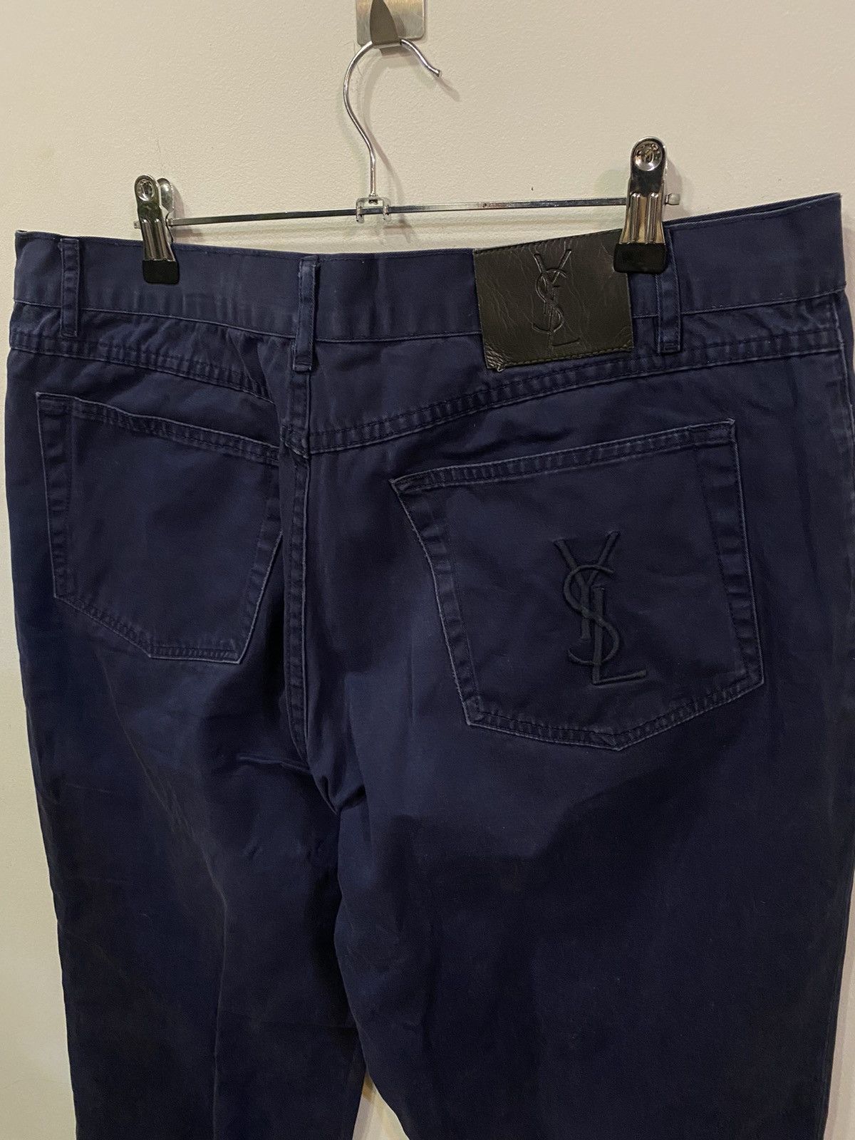 Yves Saint Laurent 36x32 YSL Jeans Denim Pants Cotton Navy Size US 36 / EU 52 - 6 Thumbnail