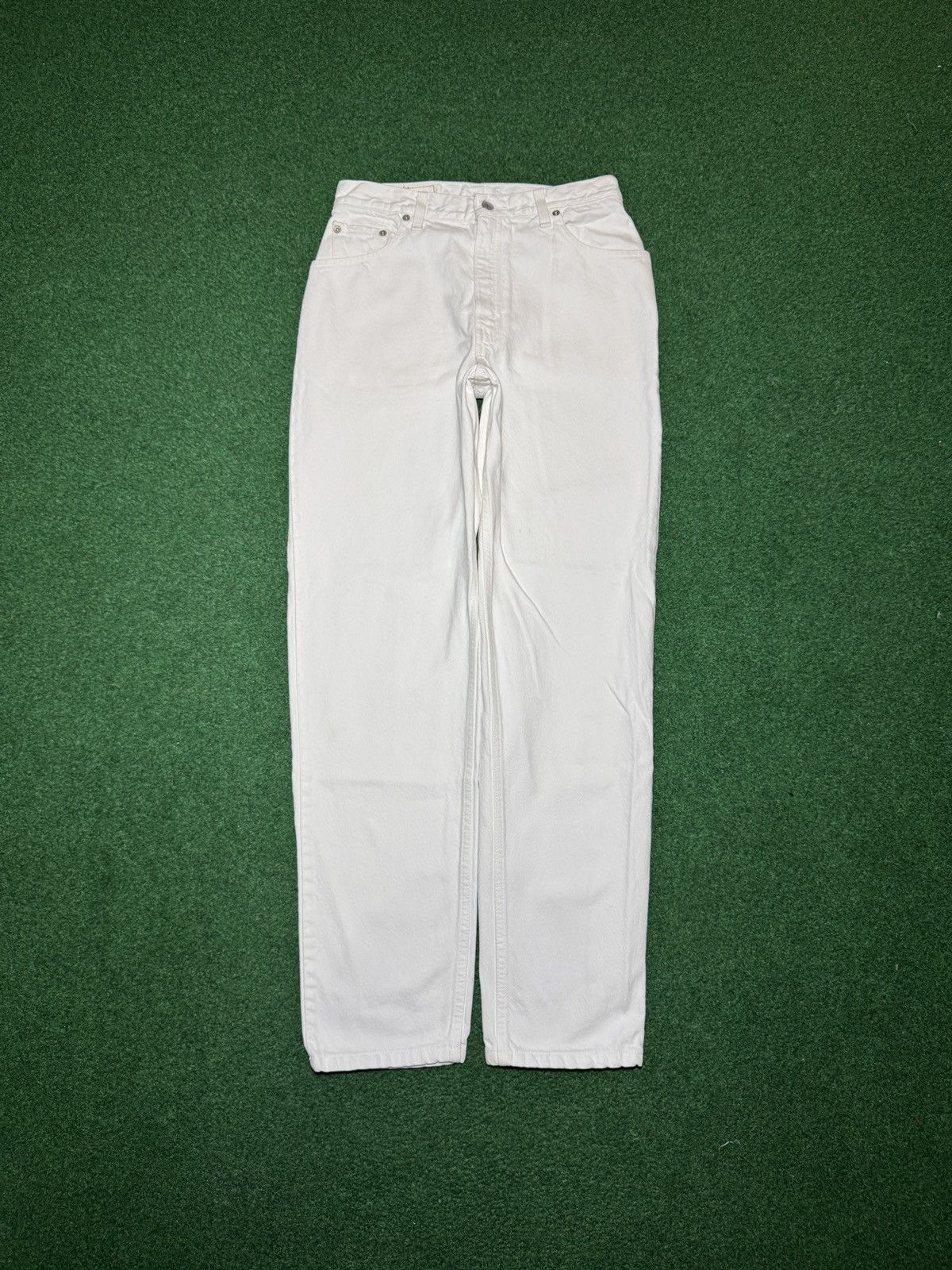 Levi's Vintage Clothing Vintage 90s Levi’s 550 Relaxed 10 30x32 White Denim Jeans Size 32" / US 10 / IT 46 - 3 Thumbnail