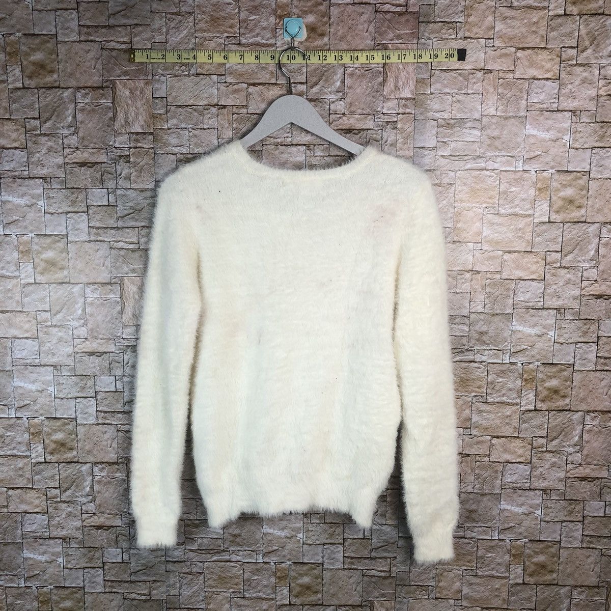 Homespun Knitwear × Japanese Brand Kitonise White Shag Shaggy Fur Mohair Knitwear #A17 Size M / US 6-8 / IT 42-44 - 13 Thumbnail