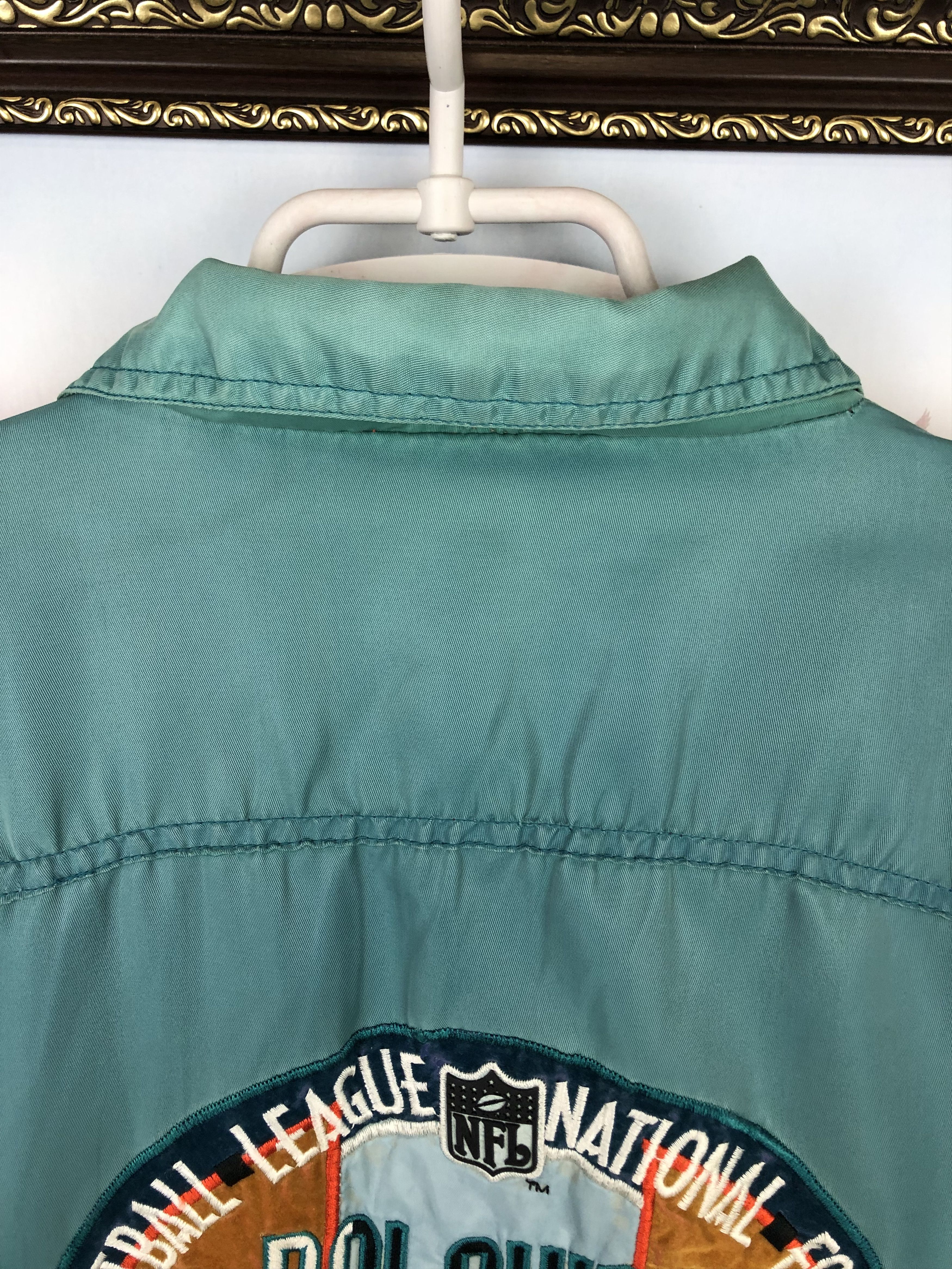 NFL Vintage 90's Miami Dolphins NFL Jacket Mens Bomber Size L Size US L / EU 52-54 / 3 - 12 Thumbnail