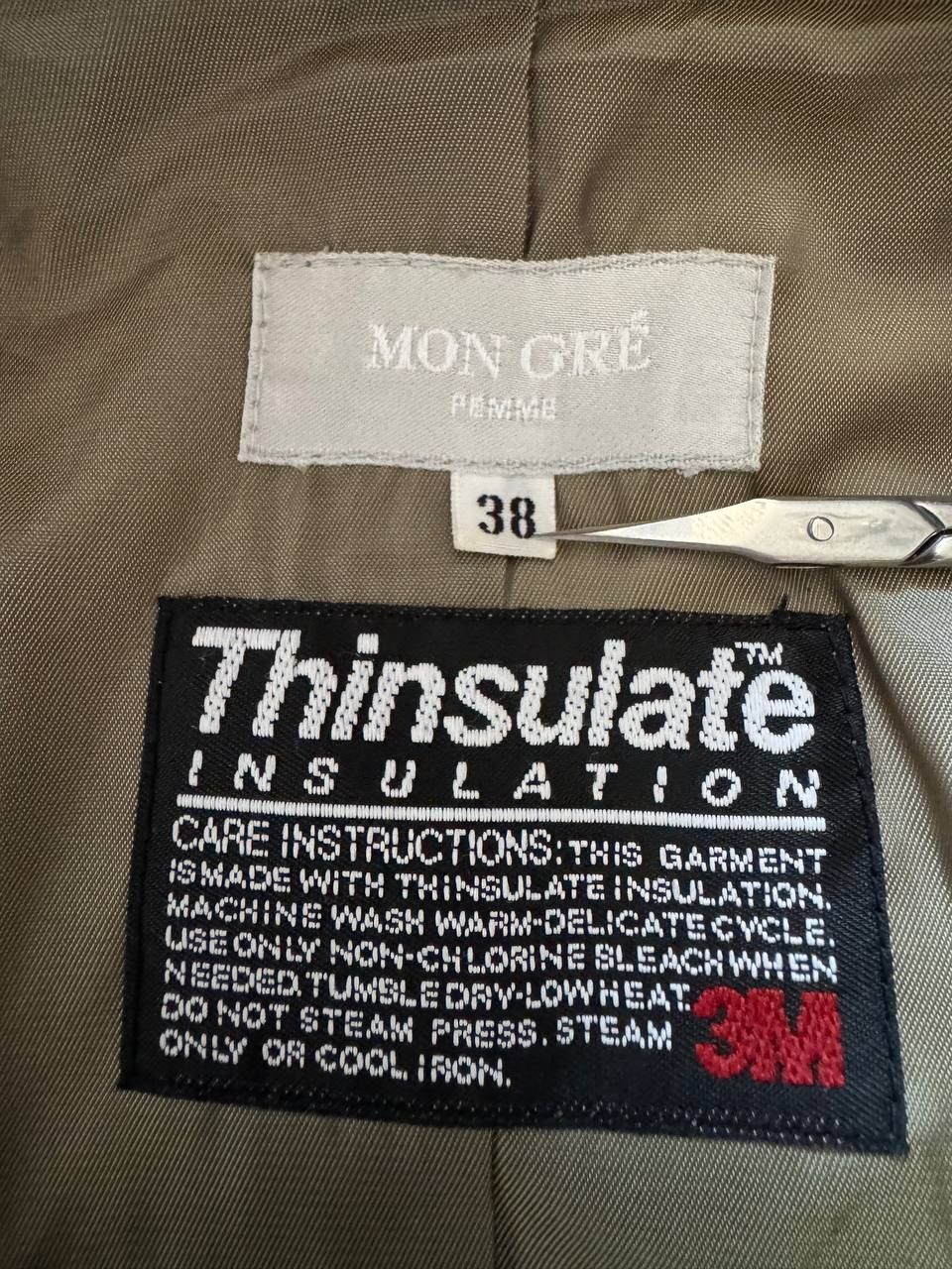 Japanese Brand Vintage Mon Gre Designer Thinsulate Jacket Metallic Nylon Size M / US 6-8 / IT 42-44 - 11 Thumbnail