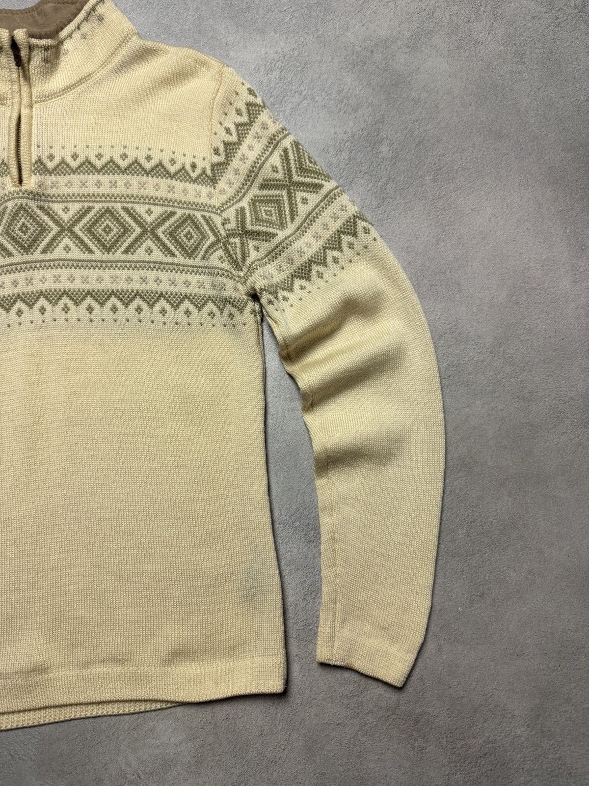 Dale Of Norway Dale Of Norway 1/4 Zip Wool Knit Sweater Geometrical Pattern Size M / US 6-8 / IT 42-44 - 6 Thumbnail