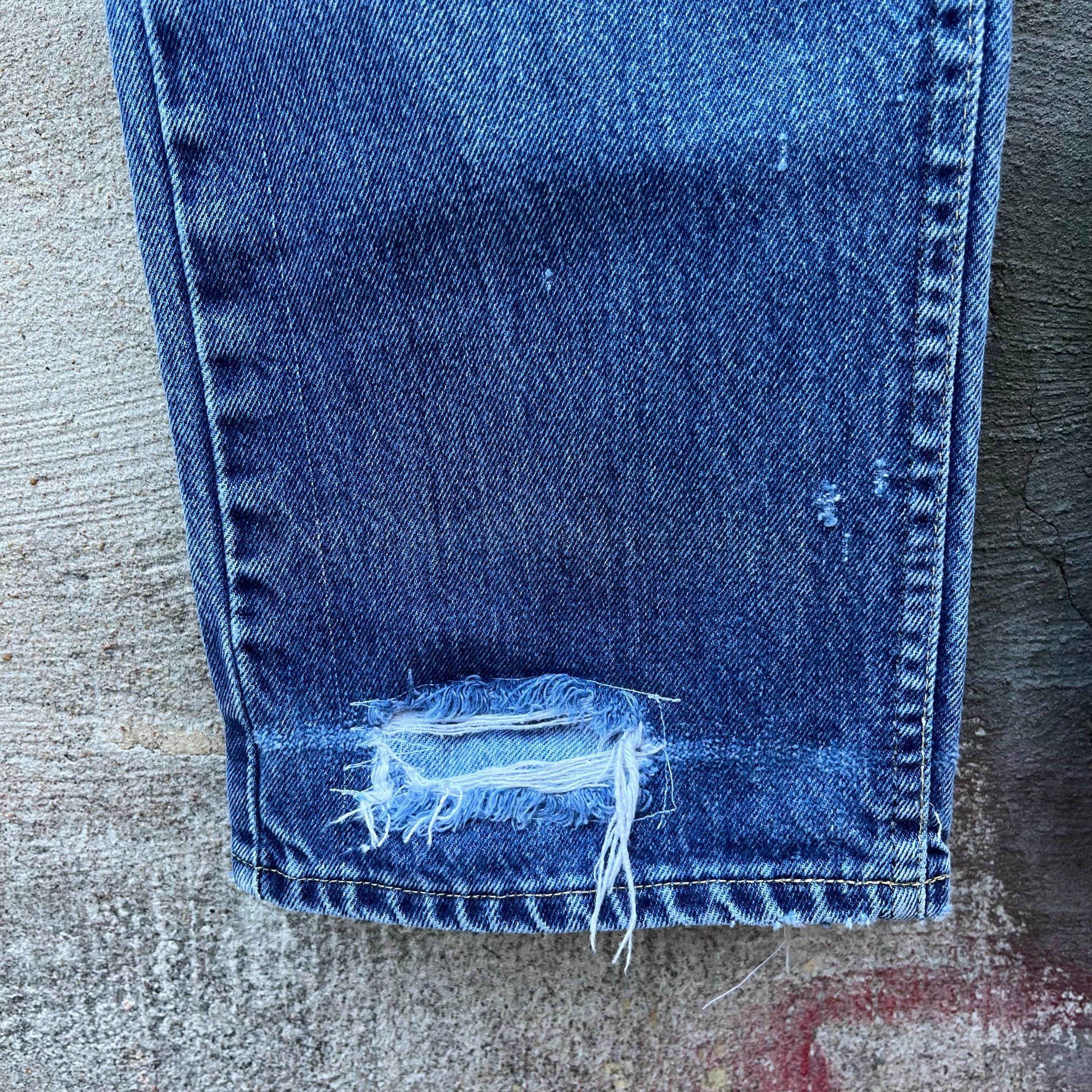 Lee × Vintage 80's Vintage Lee Rider Distressed Denim Jeans Size US 30 / EU 46 - 3 Thumbnail