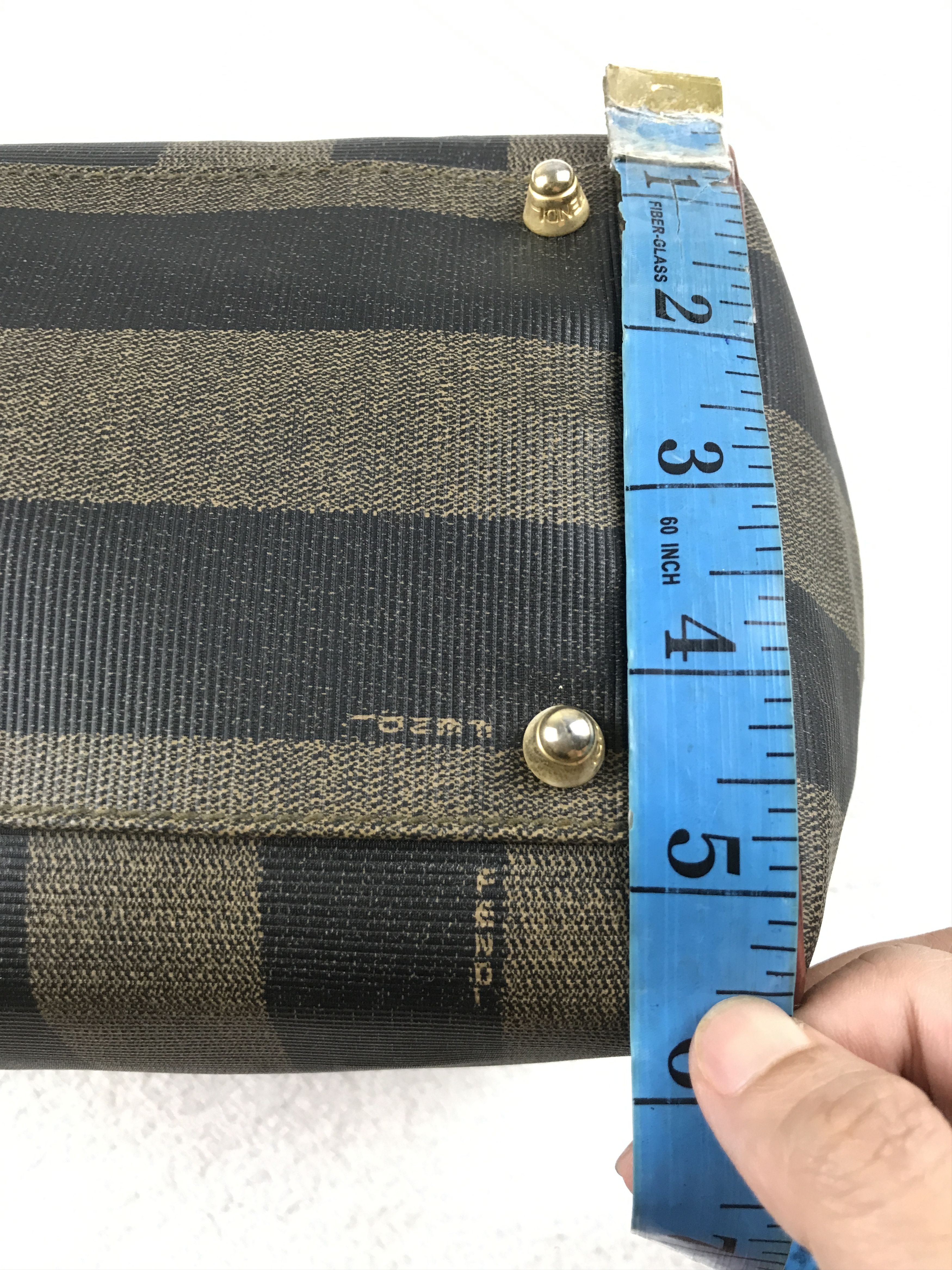 Fendi × Vintage Vintage Fendi Pequin Stripe Boston Bag Size ONE SIZE - 8 Thumbnail