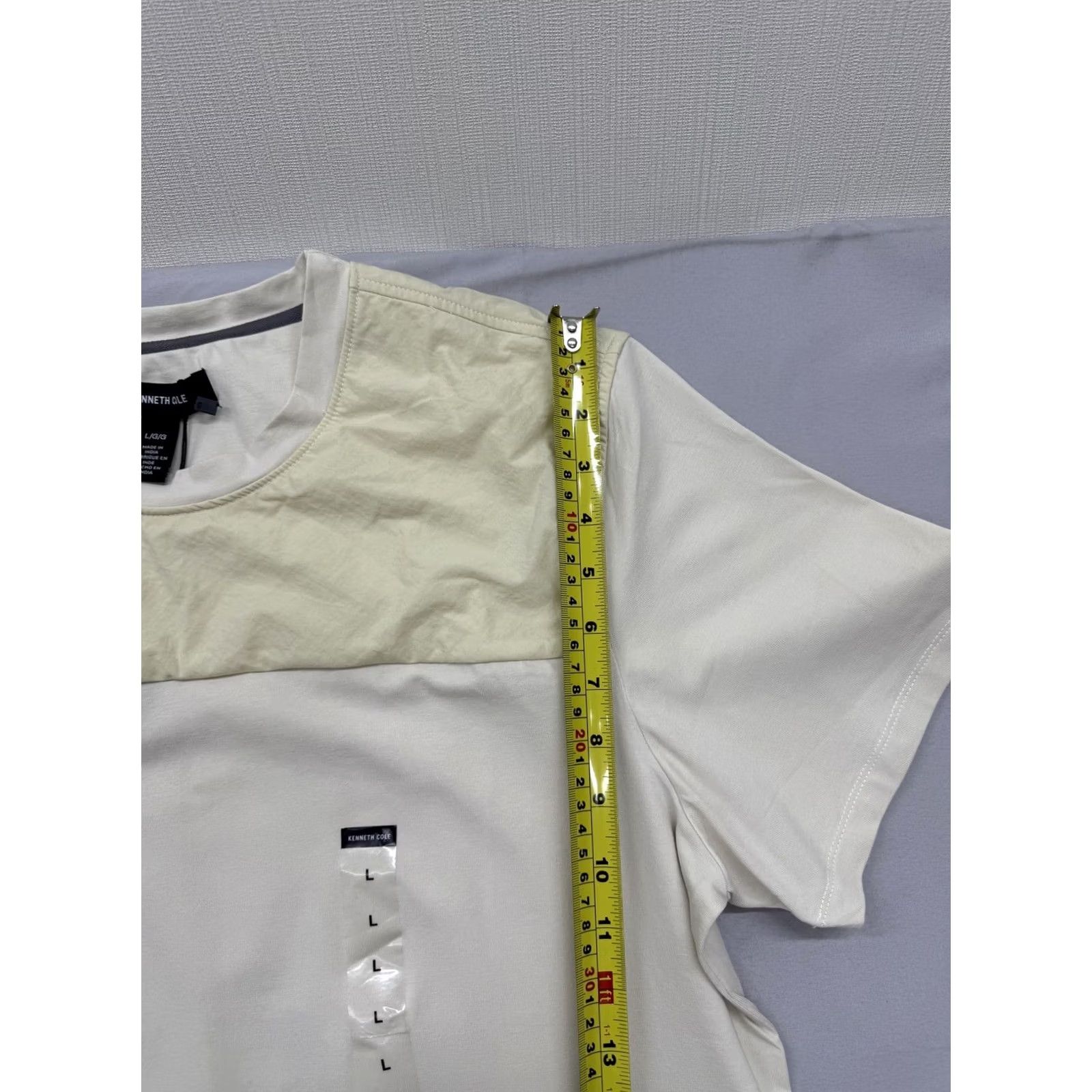 Kenneth Cole Kenneth Cole Men’s White L Short Sleeve Crew Neck T-Shirt Cotton Spandex Size US L / EU 52-54 / 3 - 6 Thumbnail