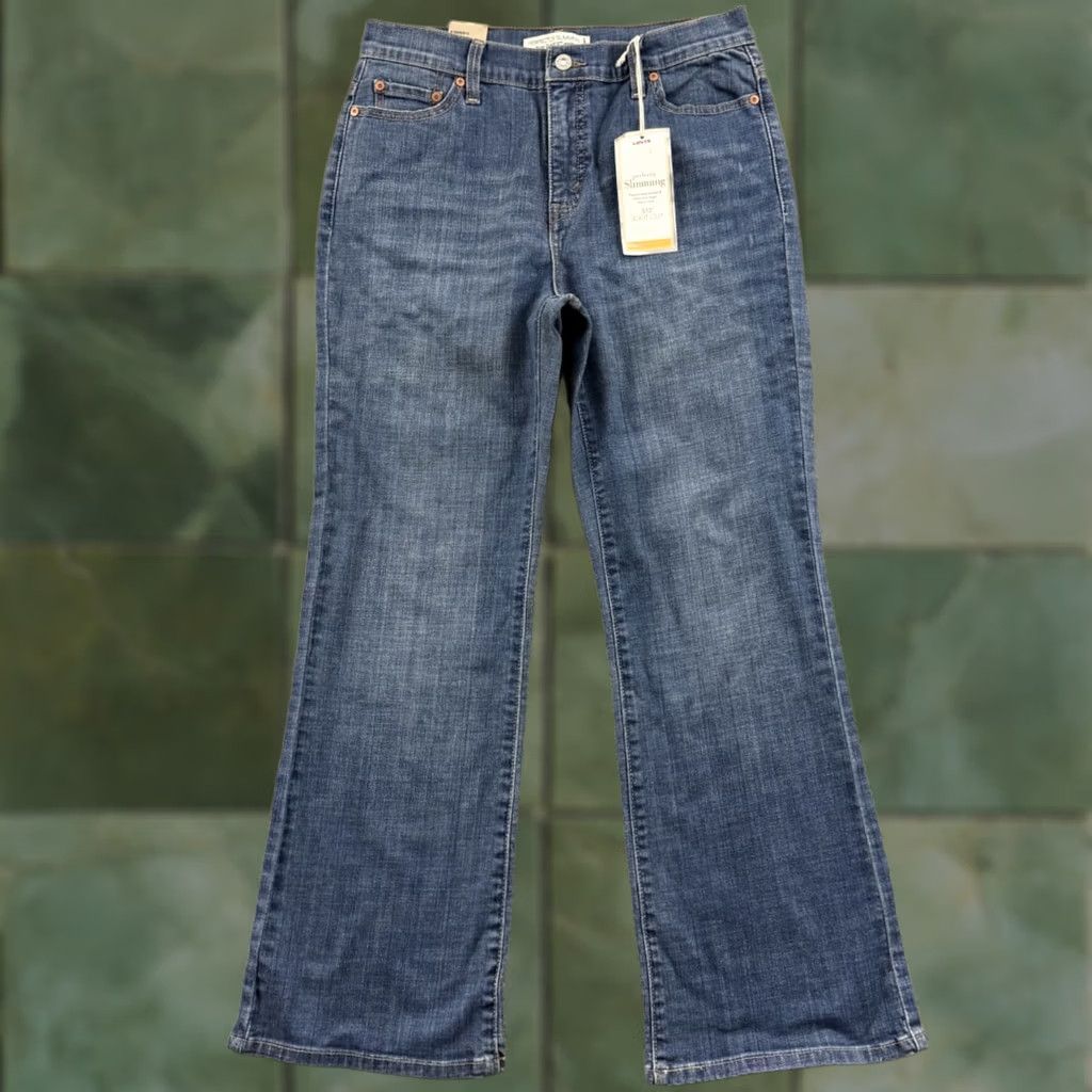 Levi's Levi's 512 Jeans Womens 12 Short Blue Denim Bootcut Slimming 98% Cotton 2% Spandex NWT 30x32 Vintage? (No) 90s USA Levi's 500 Series Size 34" / US 12 / IT 48 - 1 Thumbnail