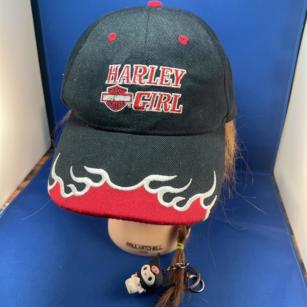 Harley Davidson Harley Davidson Women's Cap - Harley Girl with Flame Design Size ONE SIZE - 2 Thumbnail