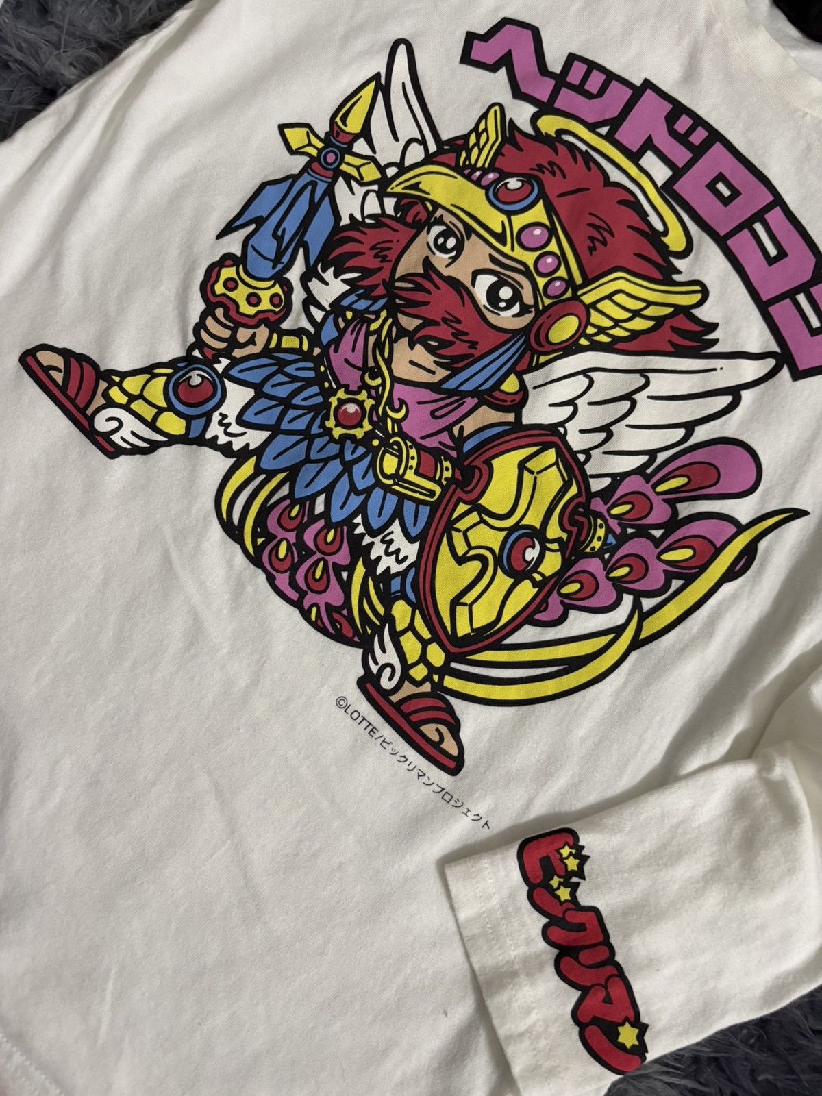 Anime 🔥HOT🔥 VINTAGE ANIME LOTTE BIG PRINT LONGSLEEVE TEE Size US M / EU 48-50 / 2 - 5 Thumbnail