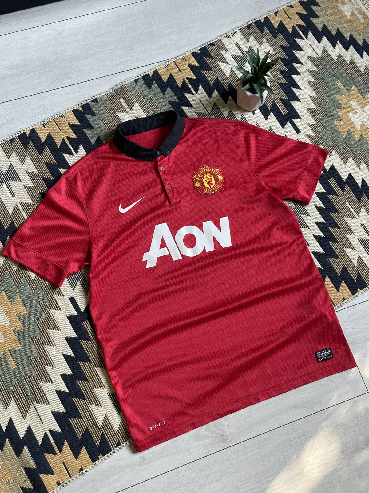 Nike Nike Manchester United 2013/14 Home Blockcore Jersey Size US L / EU 52-54 / 3 - 2 Thumbnail