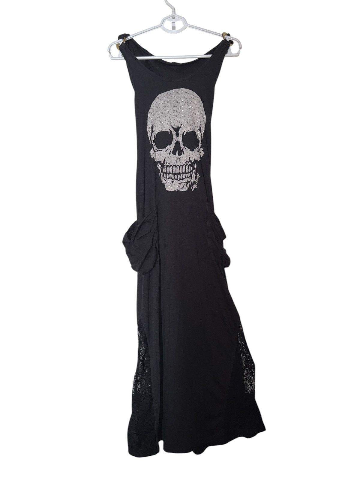 Japanese Brand Rare DIGDEEP skull maxi dress 🧛🏻‍♀️🖤 Size M / US 6-8 / IT 42-44 - 5 Thumbnail