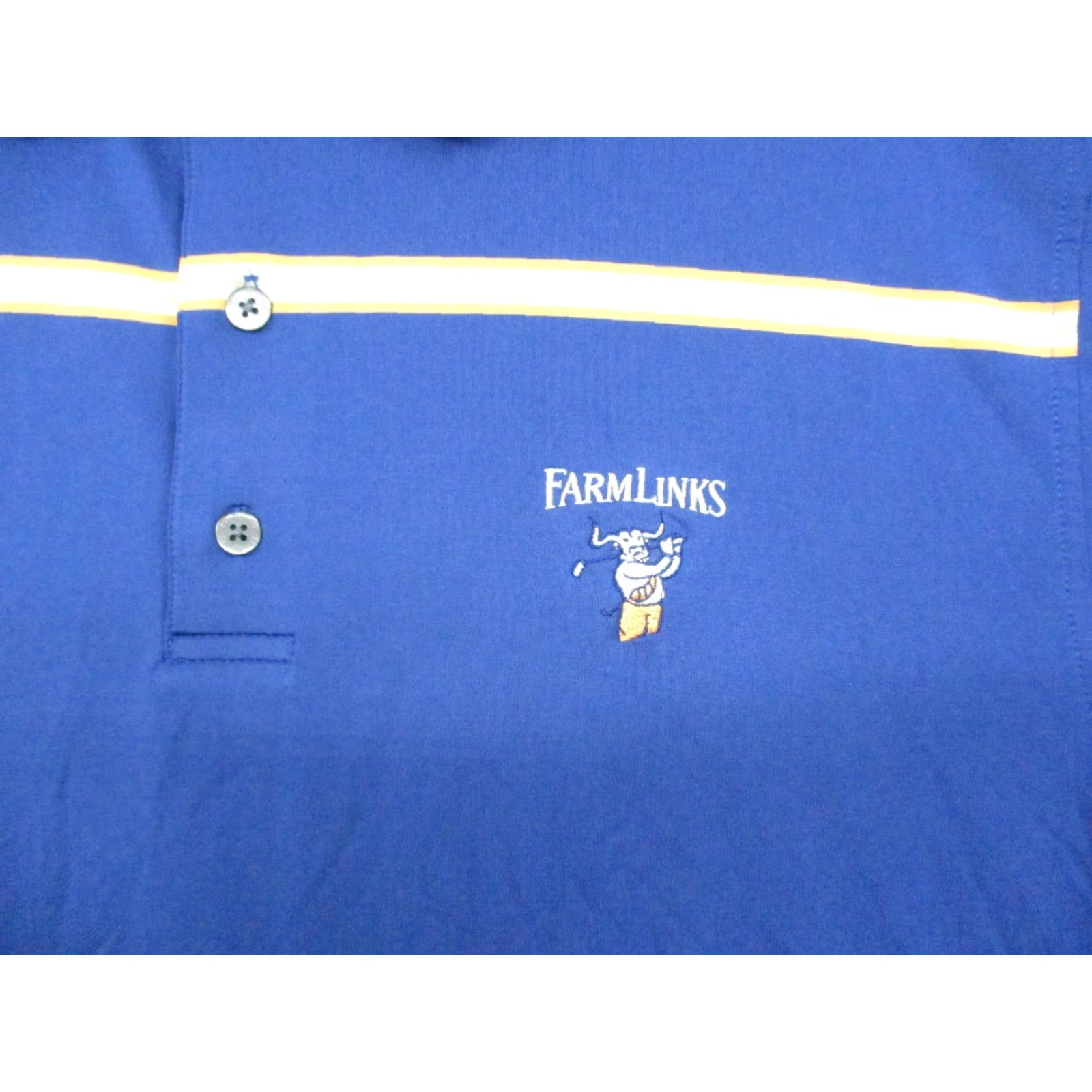 Footjoy Footjoy FJ Polo Shirt Large Men's Short Sleeve Golf Blue Stretch Polo Shirt Size US L / EU 52-54 / 3 - 2 Thumbnail
