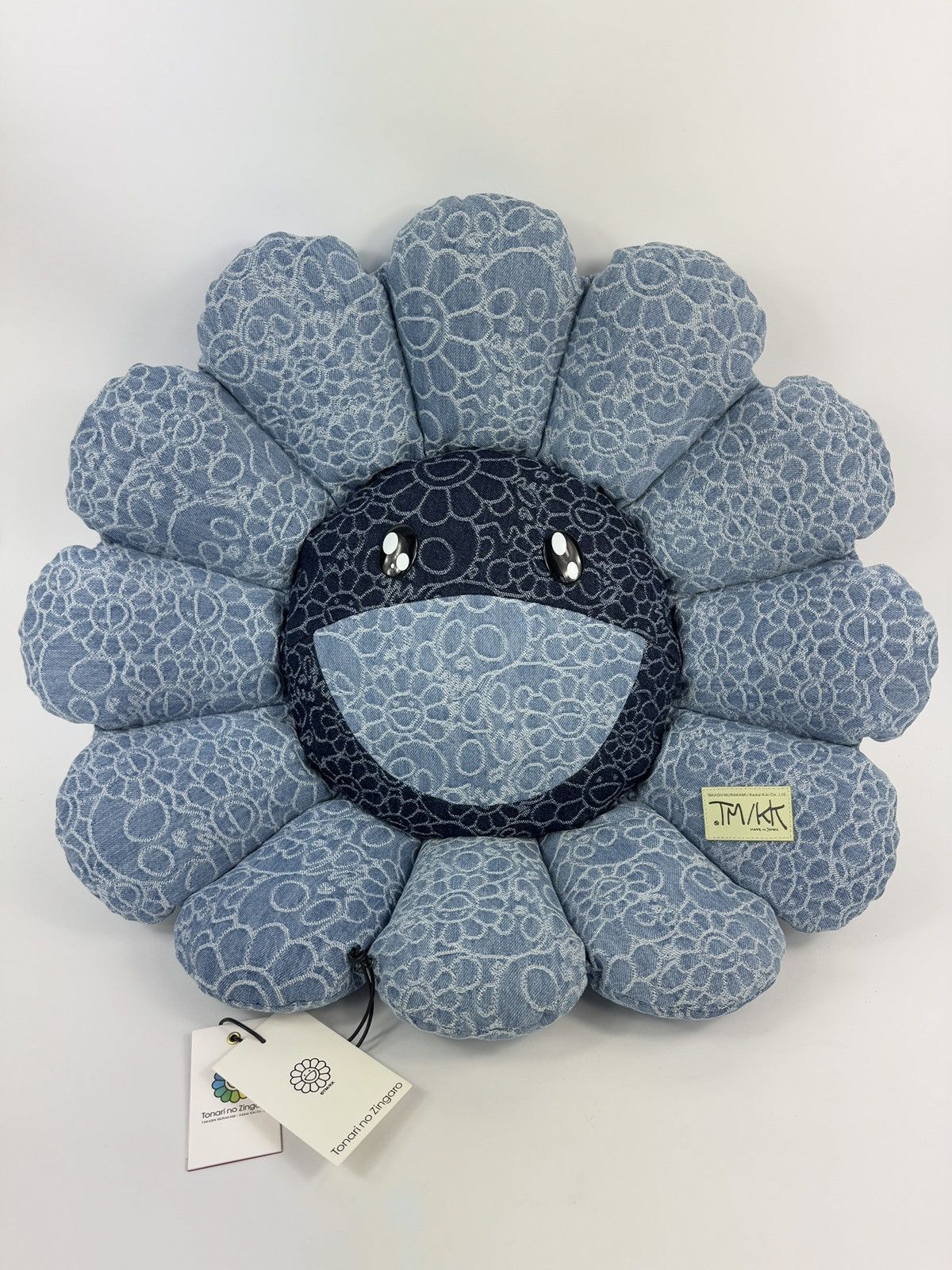 Takashi Murakami FLOWER AND SKULL JACQUARD DENIM FLOWER CUSHION Size ONE SIZE - 1 Thumbnail