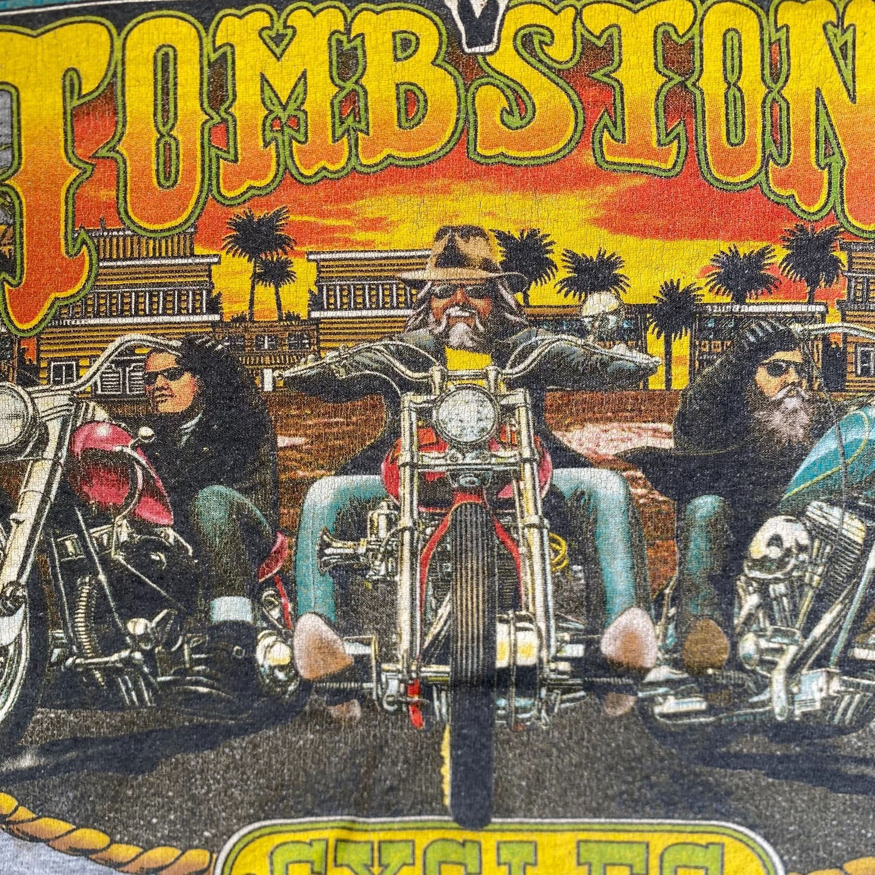 TEE JAYS Vintage 90s Western Biker Shirt Motorcycle Saloon Tee Size US L / EU 52-54 / 3 - 4 Thumbnail