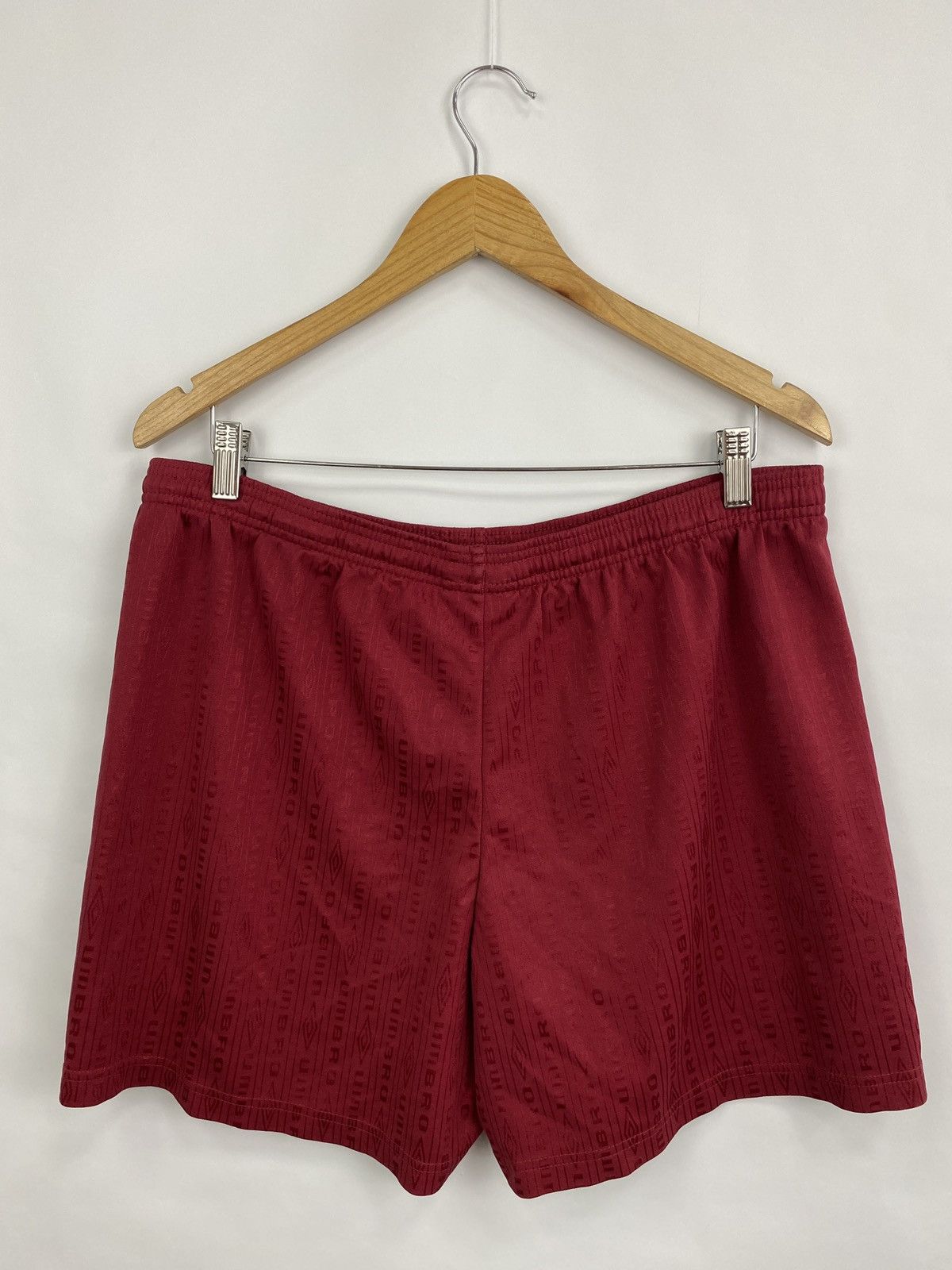 Umbro Vintage 90s Umbro Monogram Soccer Shorts Rare Retro Hype Y2K Size US 34 / EU 50 - 7 Thumbnail