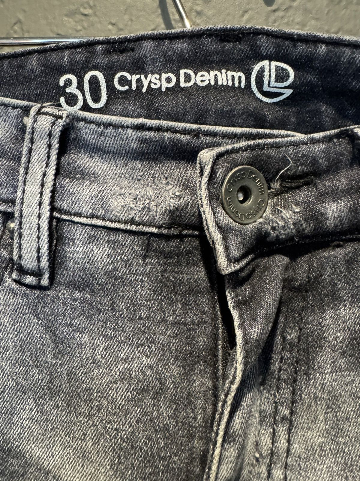 Crysp Denim Grey Distressed Zipper Skinny Crysp Denim Skinny Jeans Size US 30 / EU 46 - 11 Thumbnail