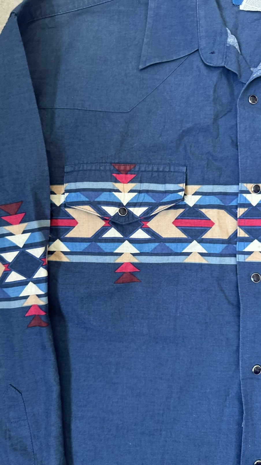 Wrangler VINTAGE WRANGLER WESTERN SHIRT AZTEC NAVAJO Size US XXL / EU 58 / 5 - 2 Thumbnail