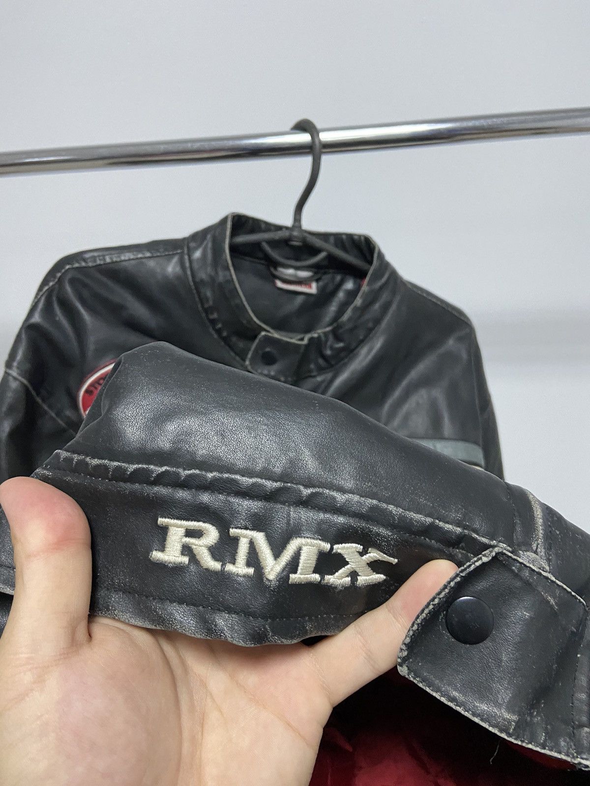 Vintage Monza Racing Leather Jacket Vintage Big Logo Moto Size US XL / EU 56 / 4 - 6 Thumbnail