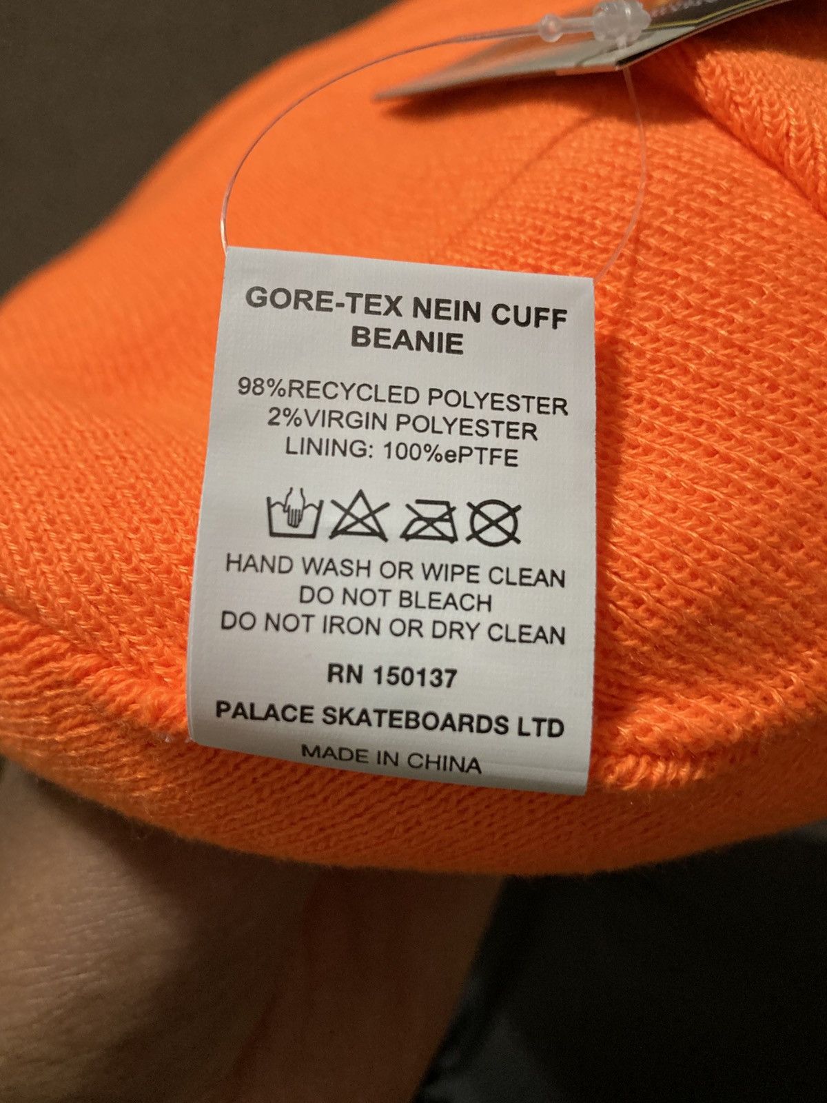 Palace Palace GORE-TEX Nein Cuff Beanie Size ONE SIZE - 6 Thumbnail