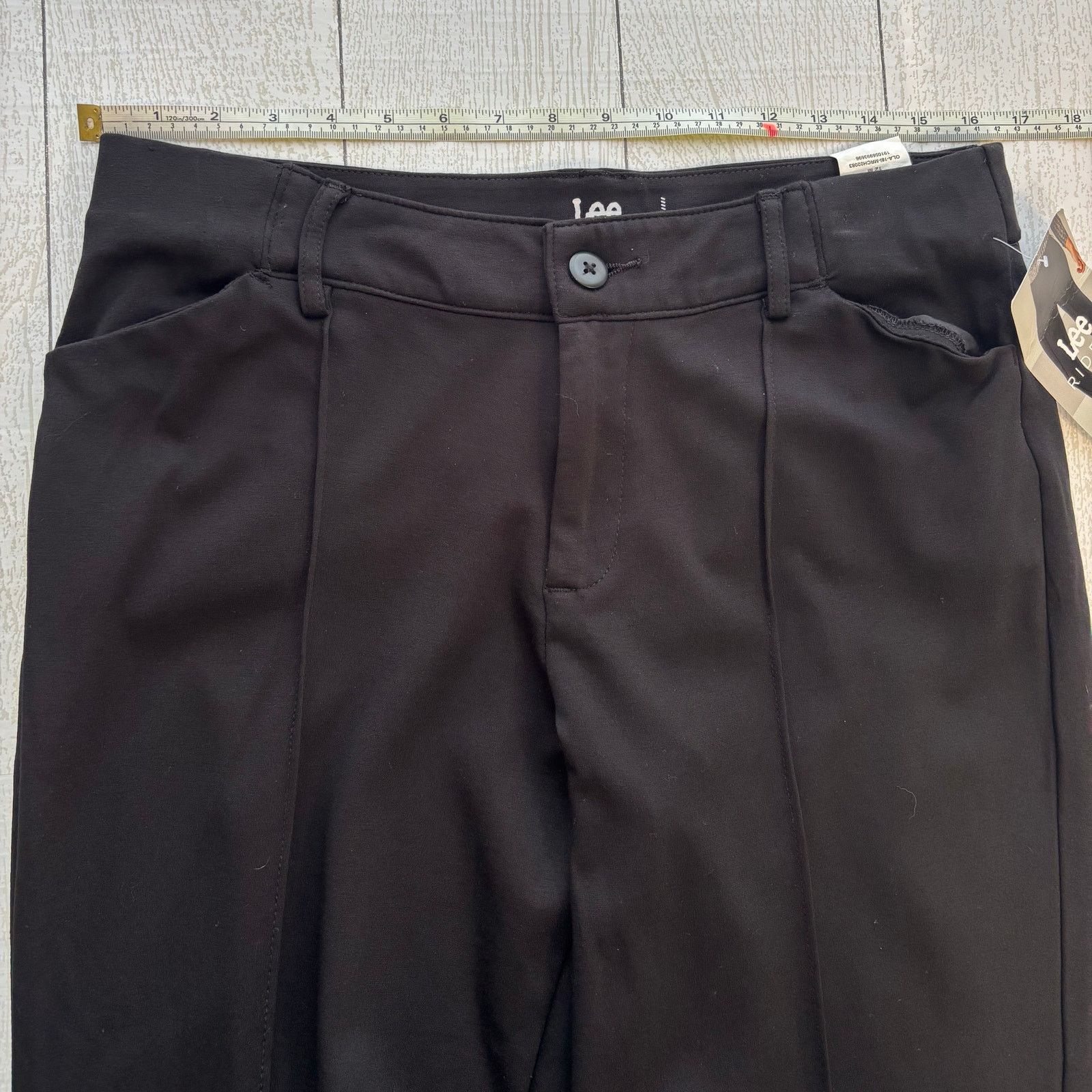 Other Lee Riders Black Slim Fit Knit Ankle Pants Size 12 NWT Size 34" / US 12 / IT 48 - 4 Thumbnail