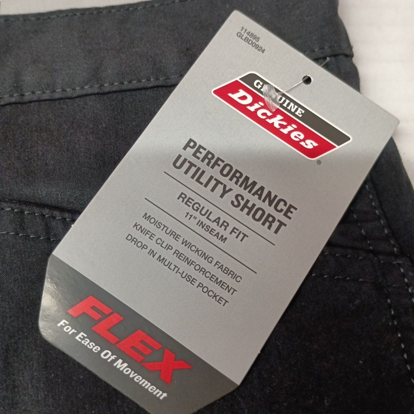 Dickies Dickies Performance Utility Shorts Men Size 40 Black 11" Ins Size US 40 / EU 56 - 2 Thumbnail