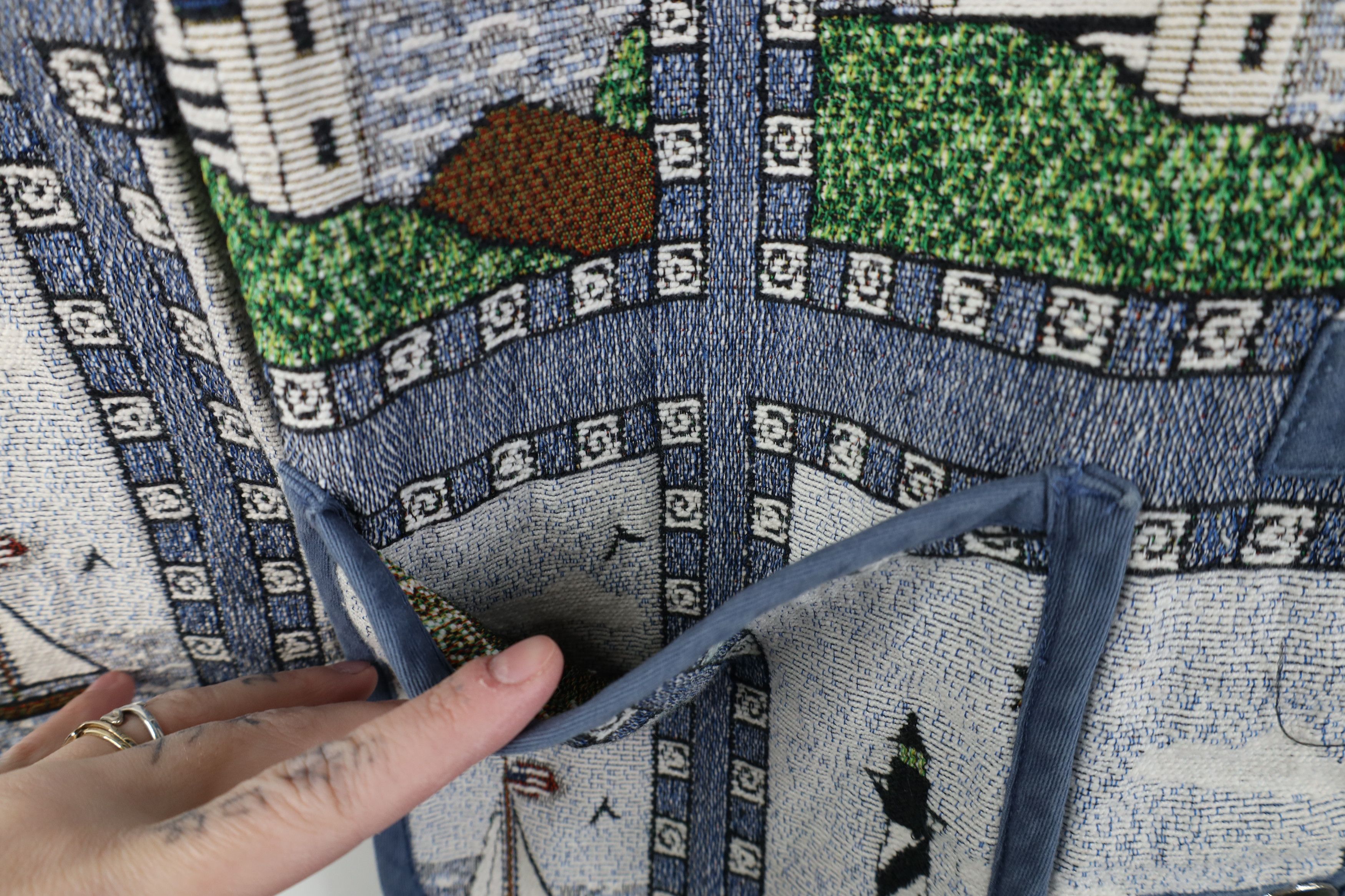 Vintage Vintage 90s Streetwear Lighthouse Needlepoint Jacket Size M / US 6-8 / IT 42-44 - 8 Thumbnail