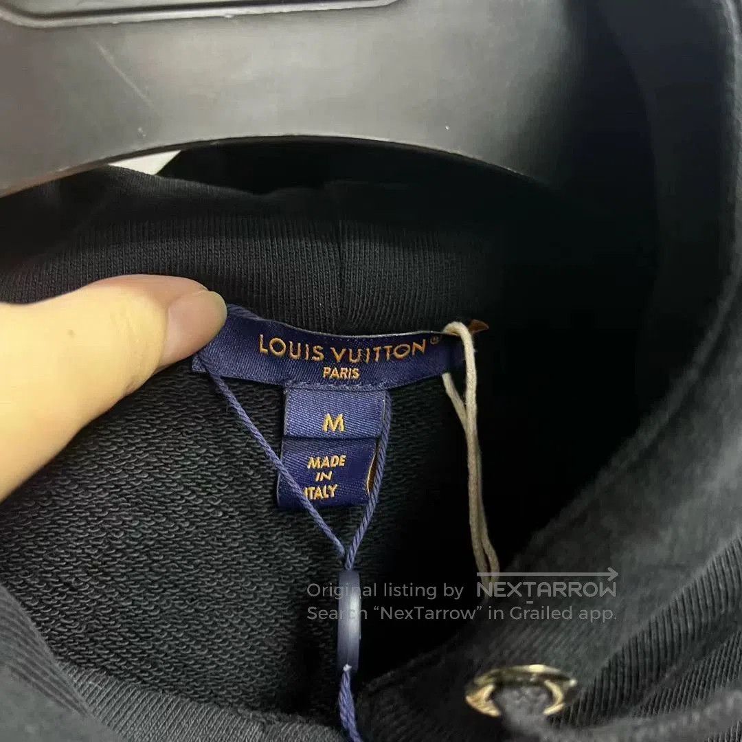 Louis Vuitton black graphic hoodie with zip design. Size US M / EU 48-50 / 2 - 3 Thumbnail