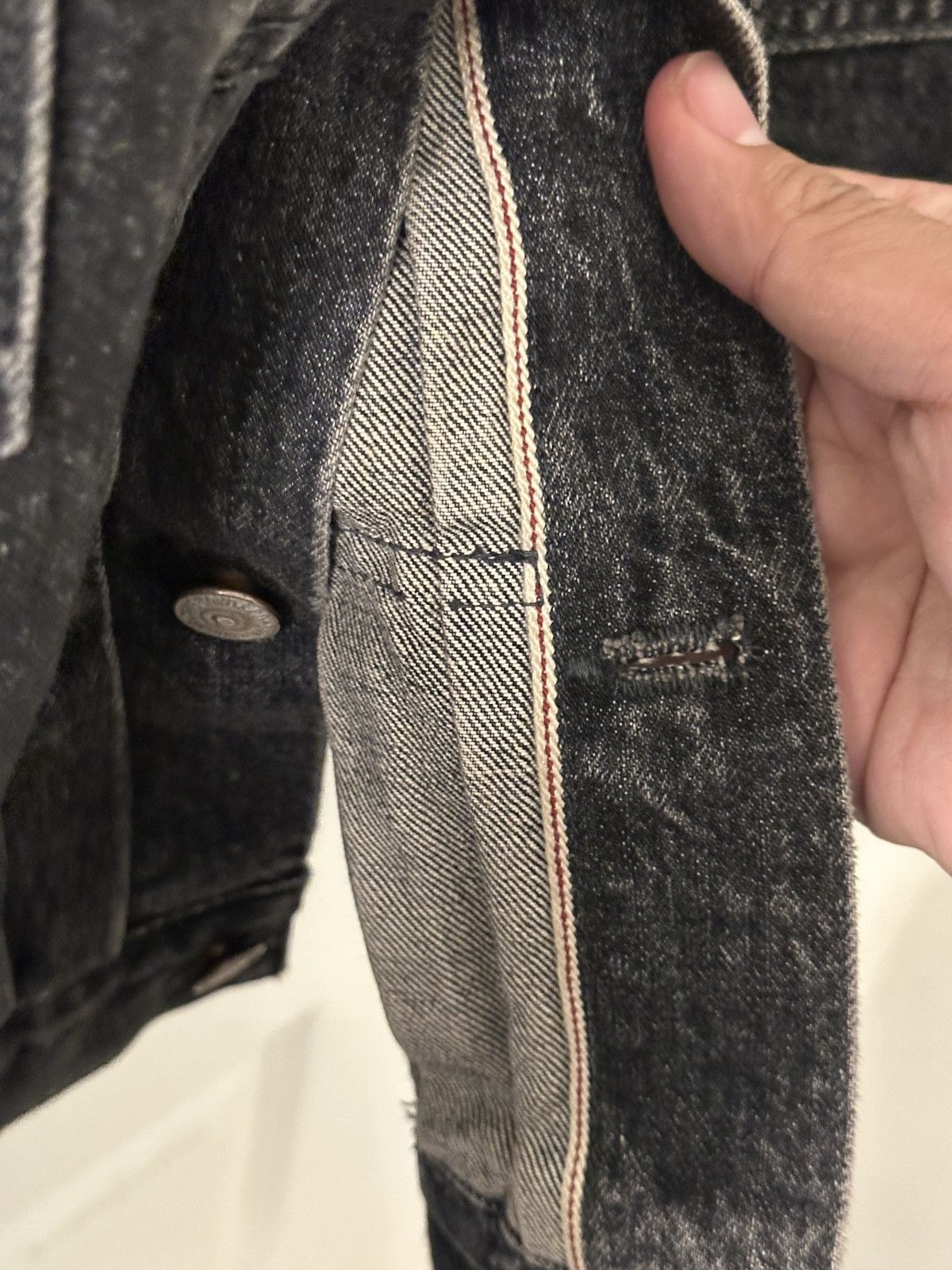 Sugar Cane SUGAR CANE - 14.25oz. BLACK DENIM JACKET 1953 AGED MODEL Size US L / EU 52-54 / 3 - 6 Thumbnail
