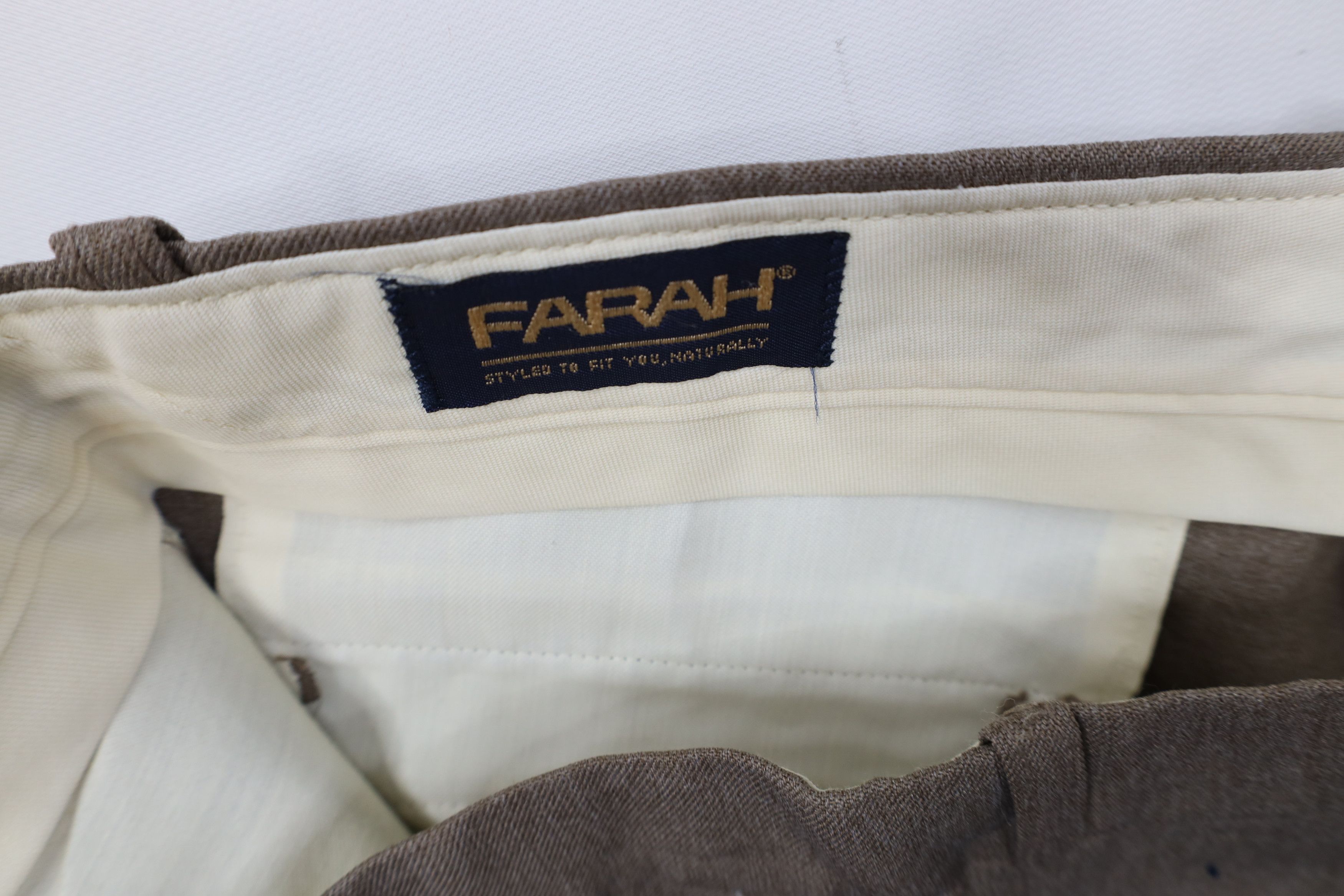 Vintage Vintage 70s Streetwear Flared Wide Leg Chino Pants Brown USA Size US 36 / EU 52 - 7 Thumbnail