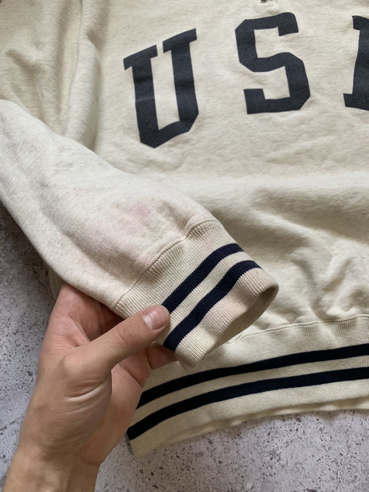 Lo Life × Polo Ralph Lauren × Ralph Lauren Sport Vintage 90s Polo Ralph Lauren USA Flag logo sweatshirt Size US L / EU 52-54 / 3 - 5 Thumbnail